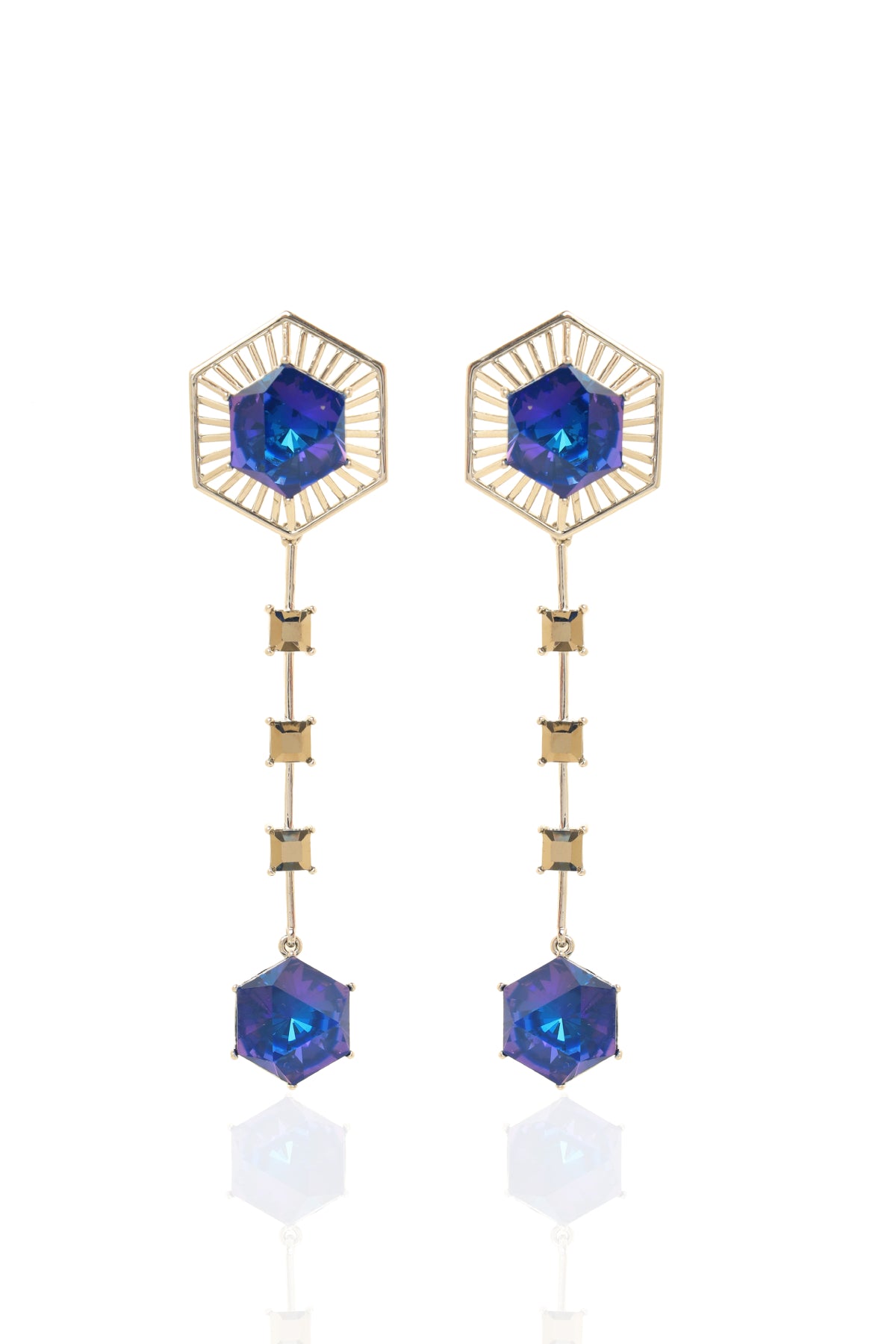 Royal Blue Detachable Danglers