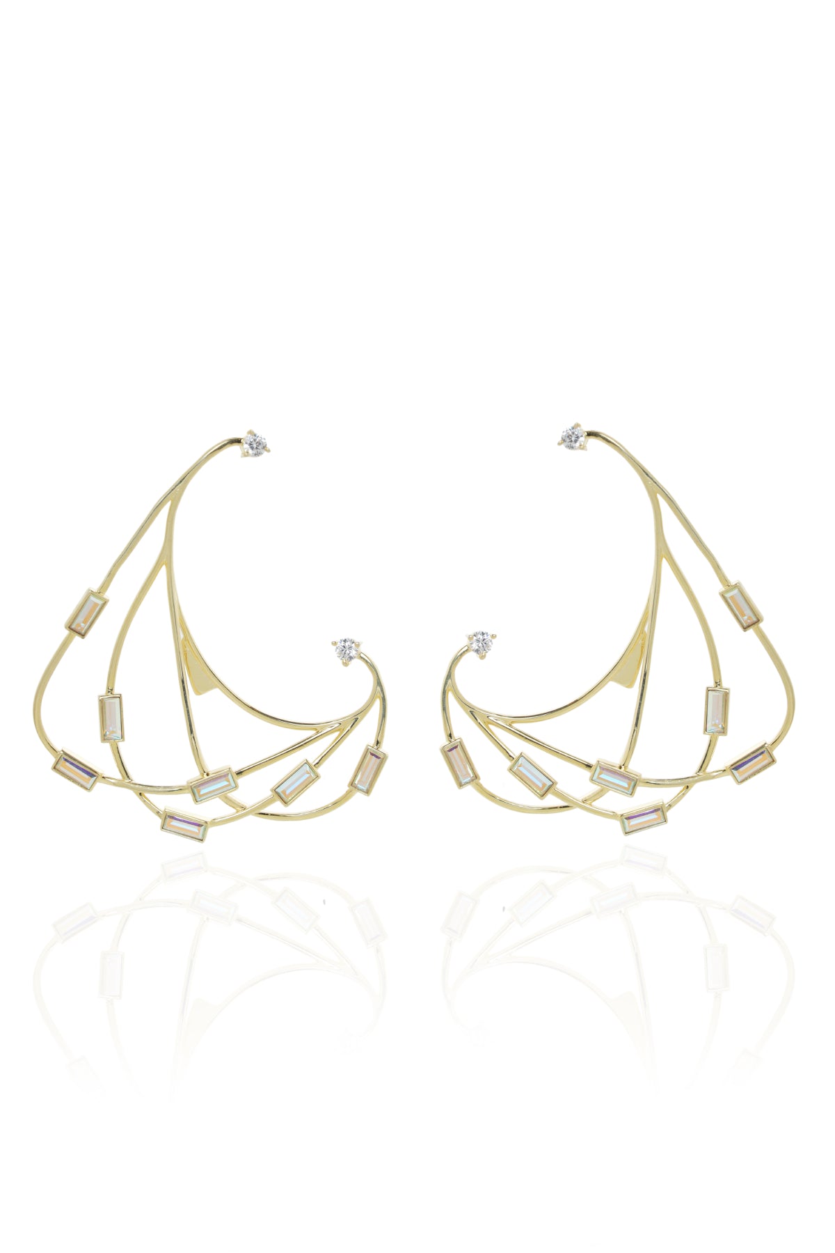 Buy Crystal Wire Earrings For Women Online at ScrollnShops