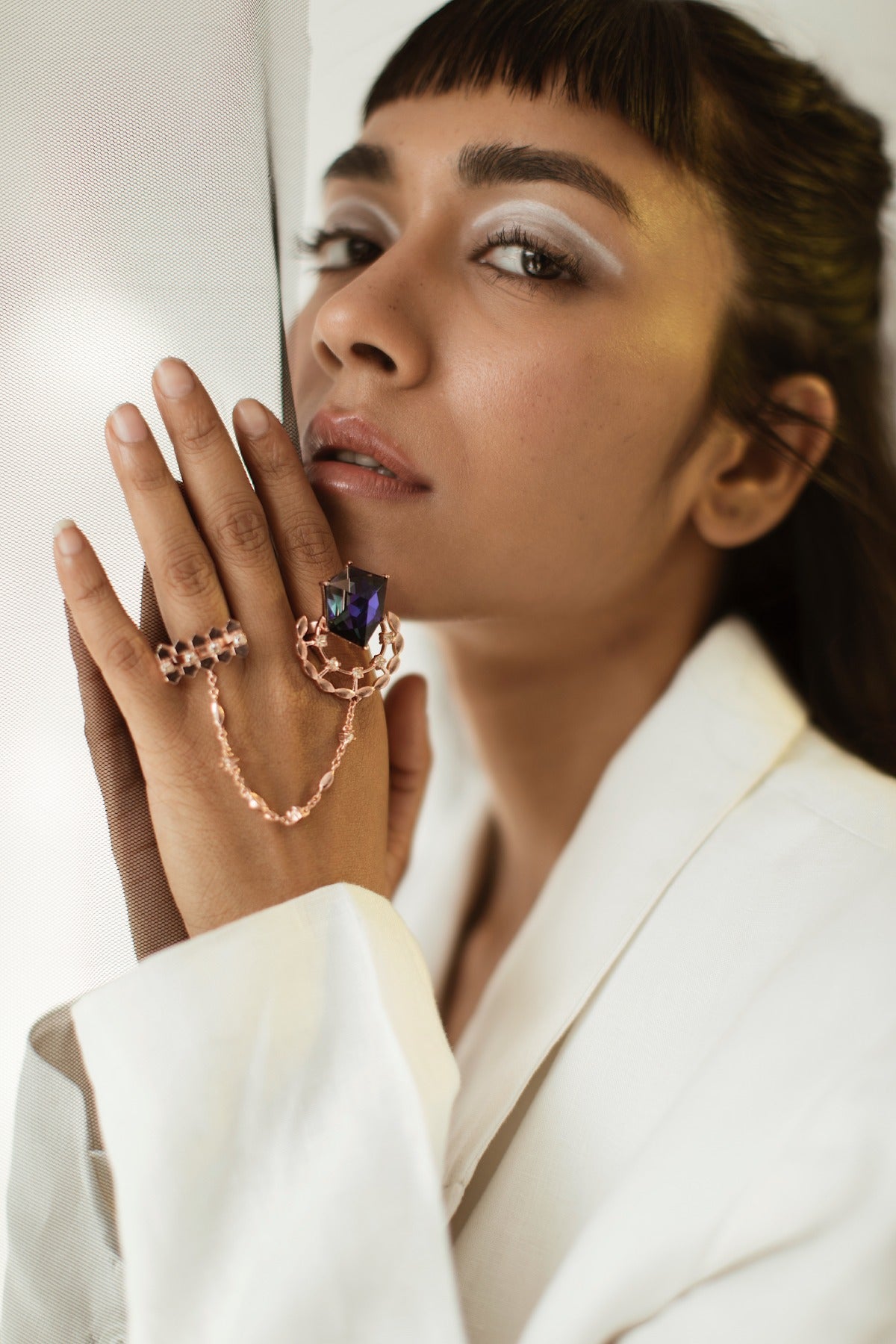 Buy Double Finger Ring For Women Online at ScrollnShops