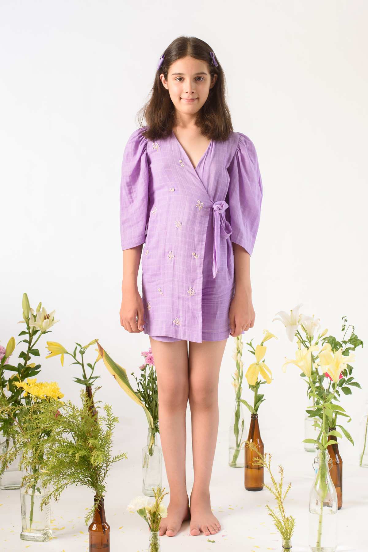 Overlapping Wrap Dress