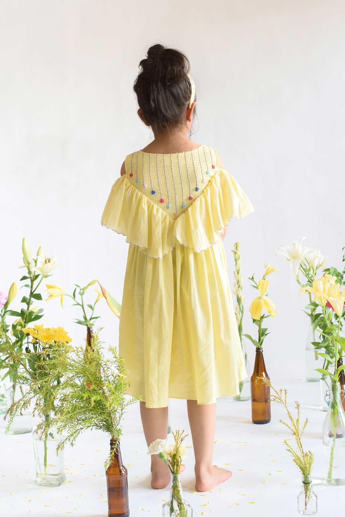 Ruffled Cutwork Dress