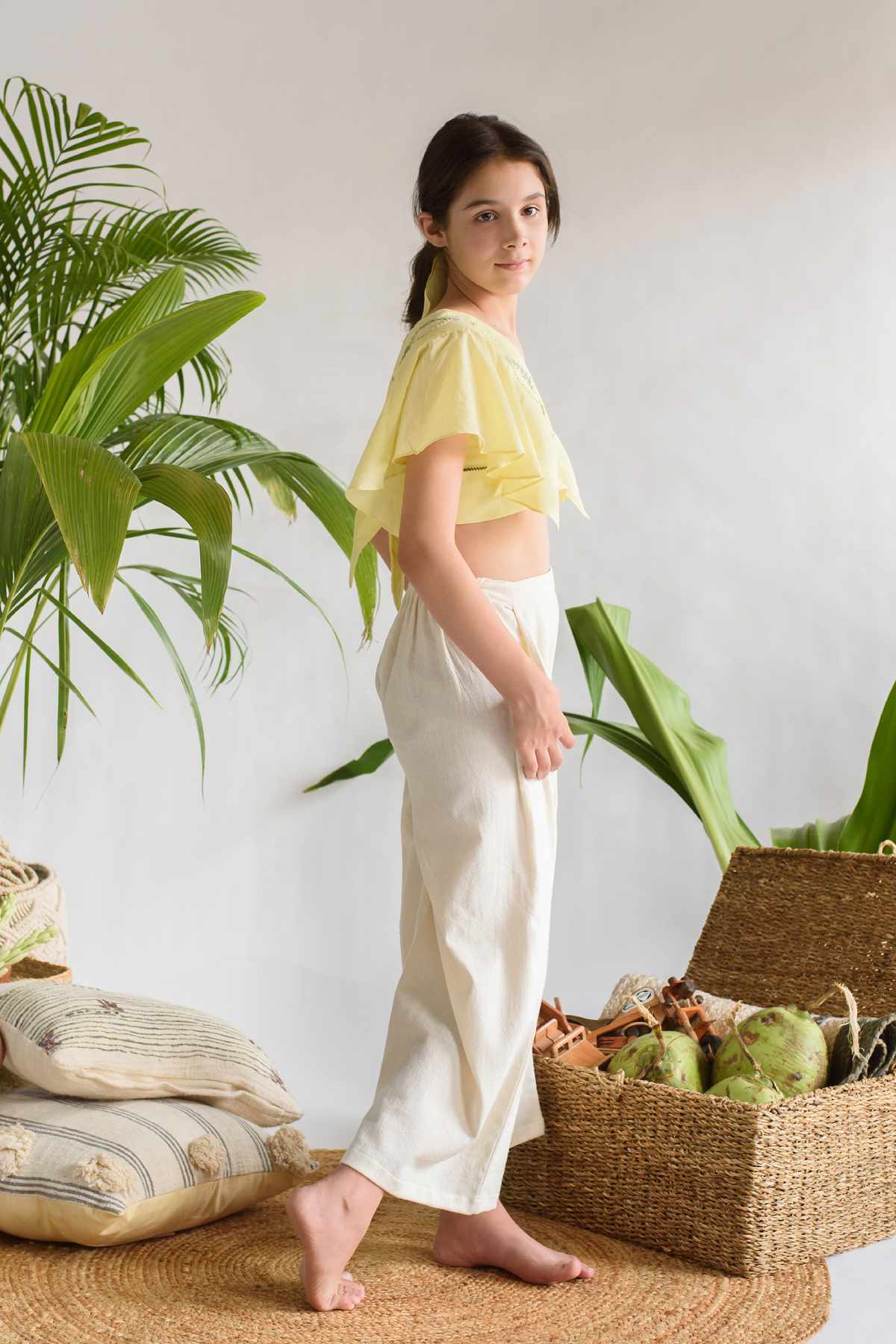 Embroidered Crop Top