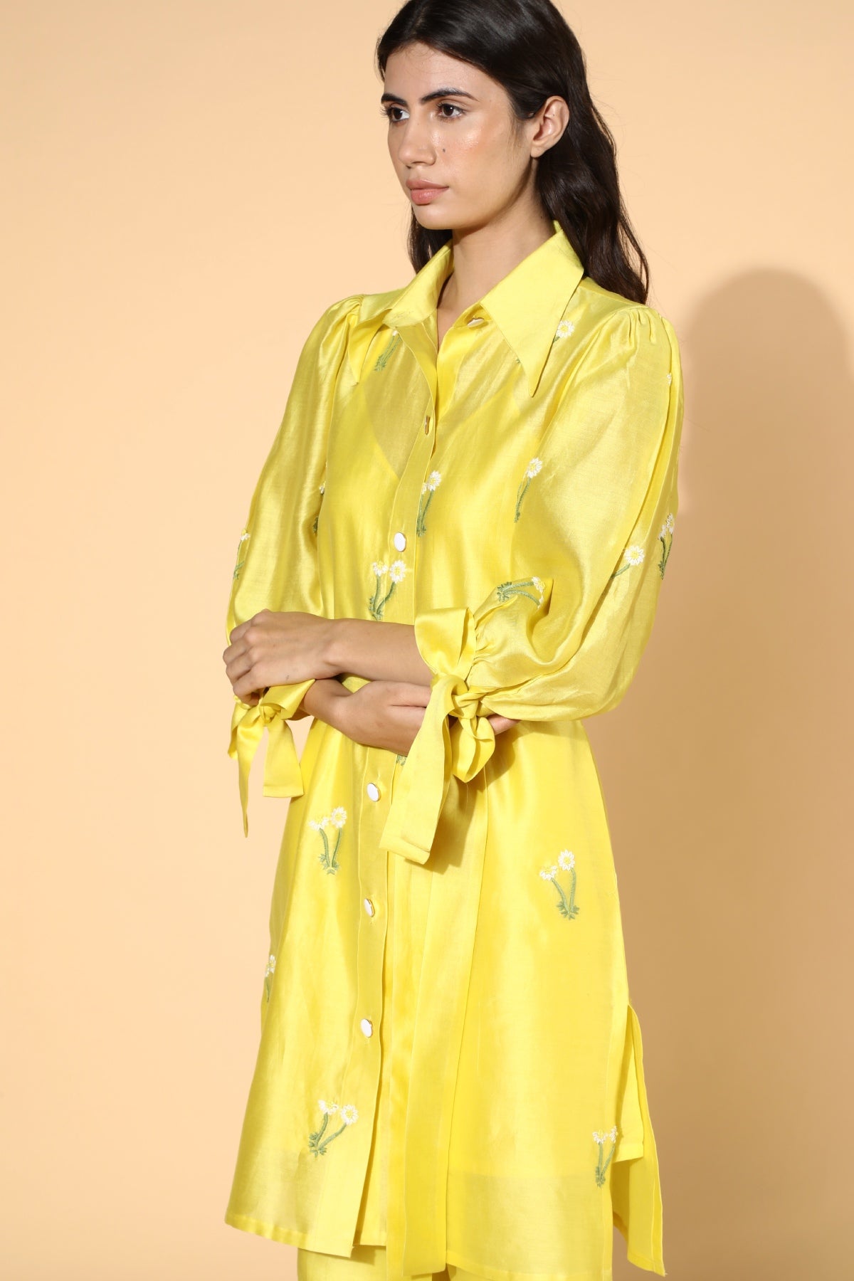 Yellow Collar Tunic & Pants