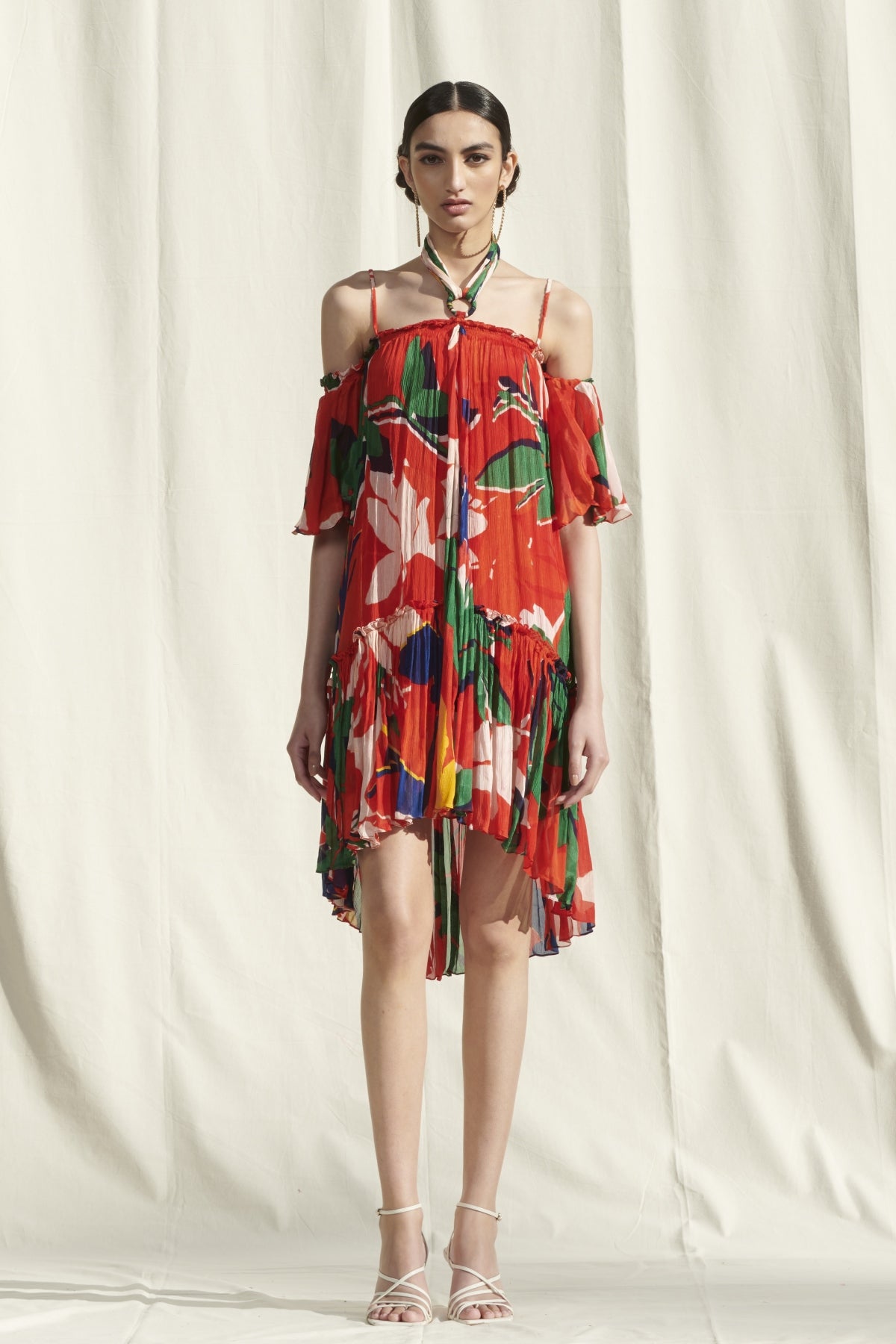Printed Halter Dress