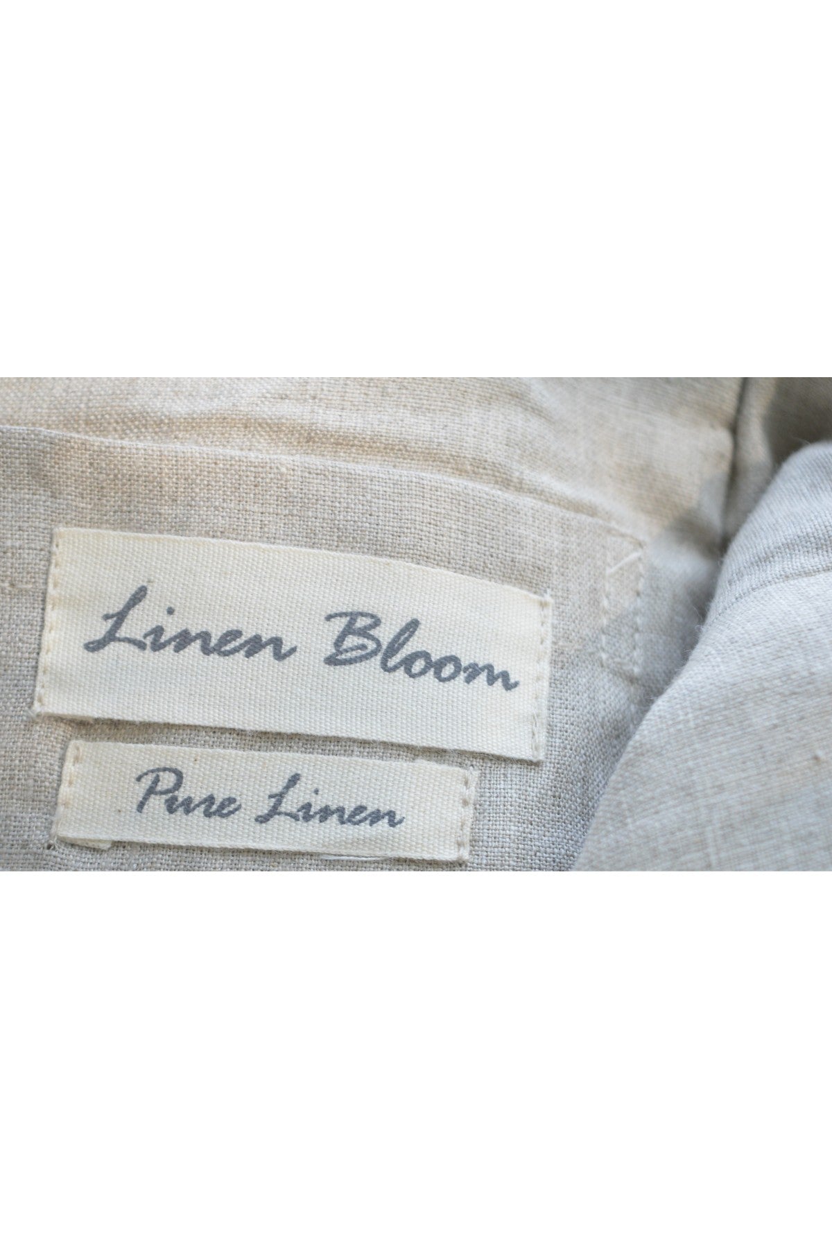 Linen Embroidered Flap Bag