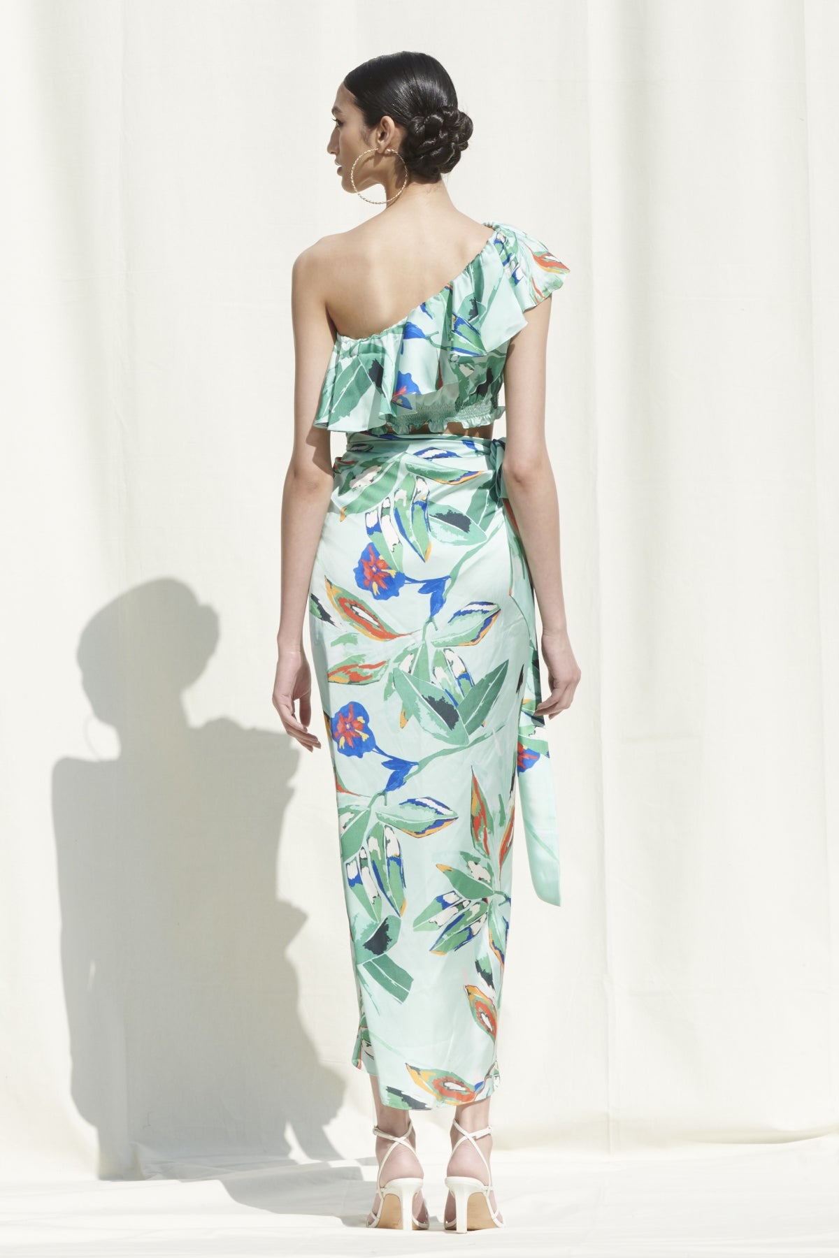 Floral Print Skirt Set