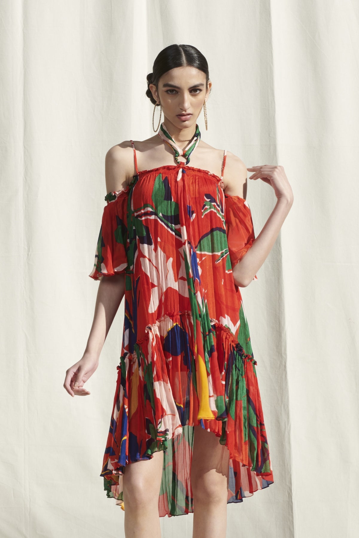Printed Halter Dress