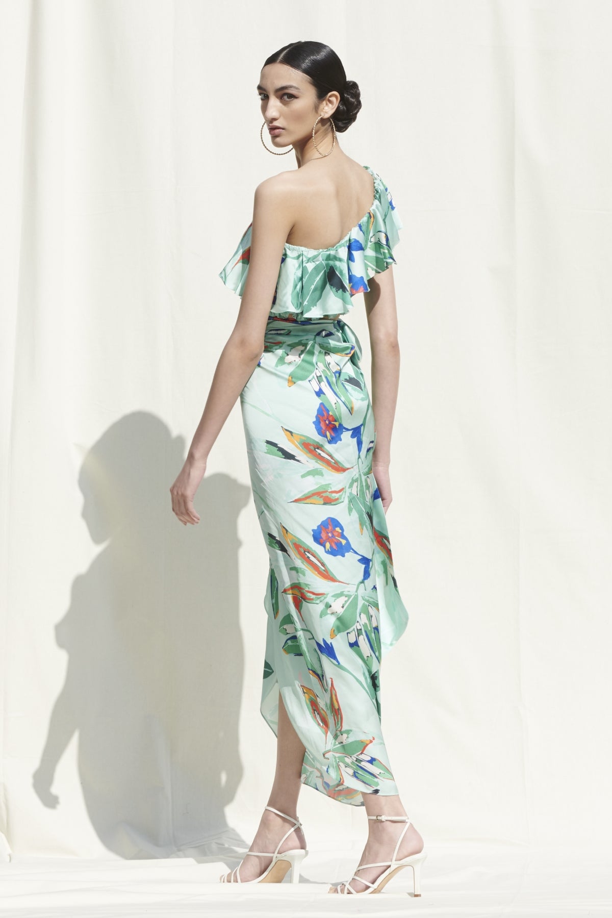 Floral Print Skirt Set