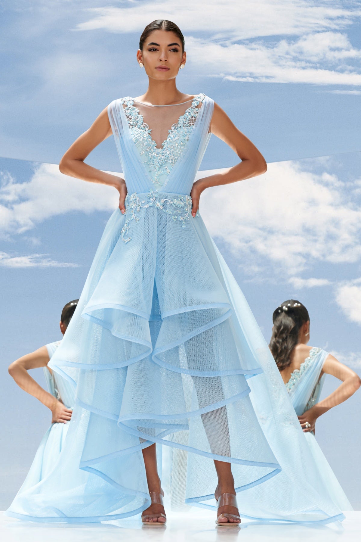 Buy Embroidered Gown by Mandira Wirk