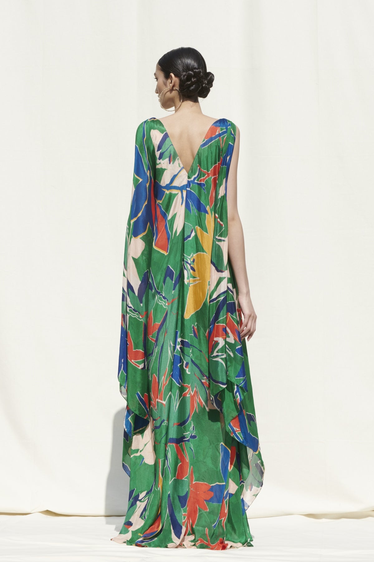 Printed Chiffon Kaftan