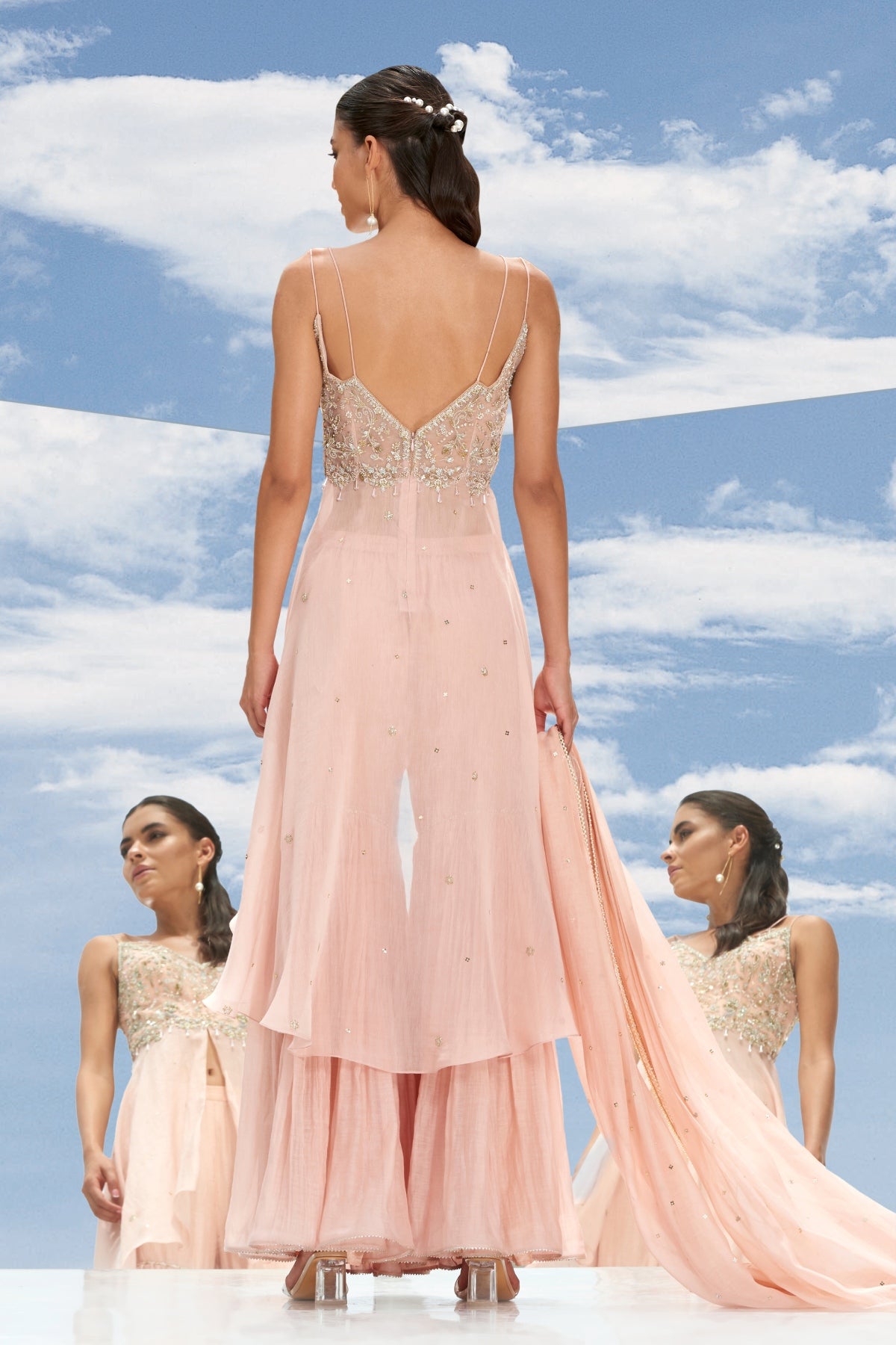 Embroidered Gharara Set