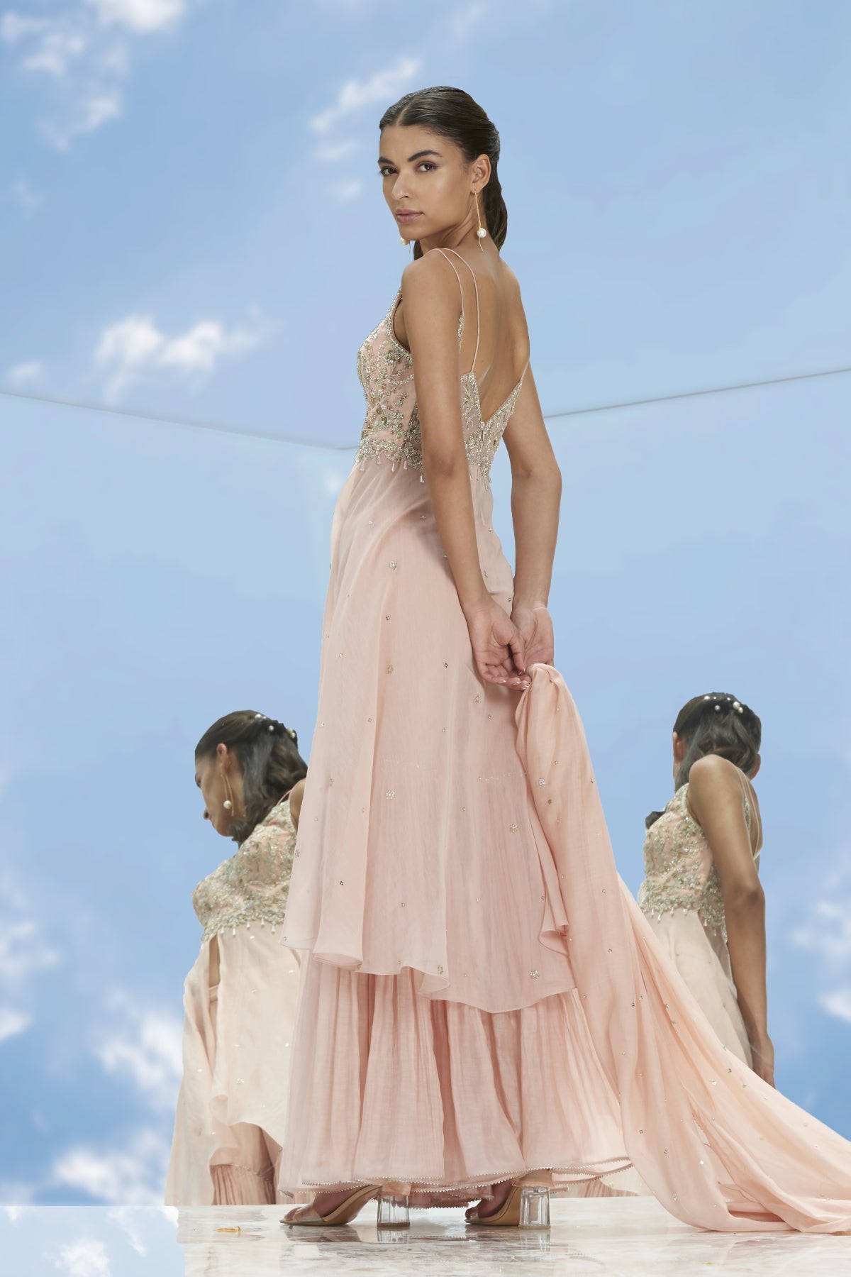 Embroidered Gharara Set