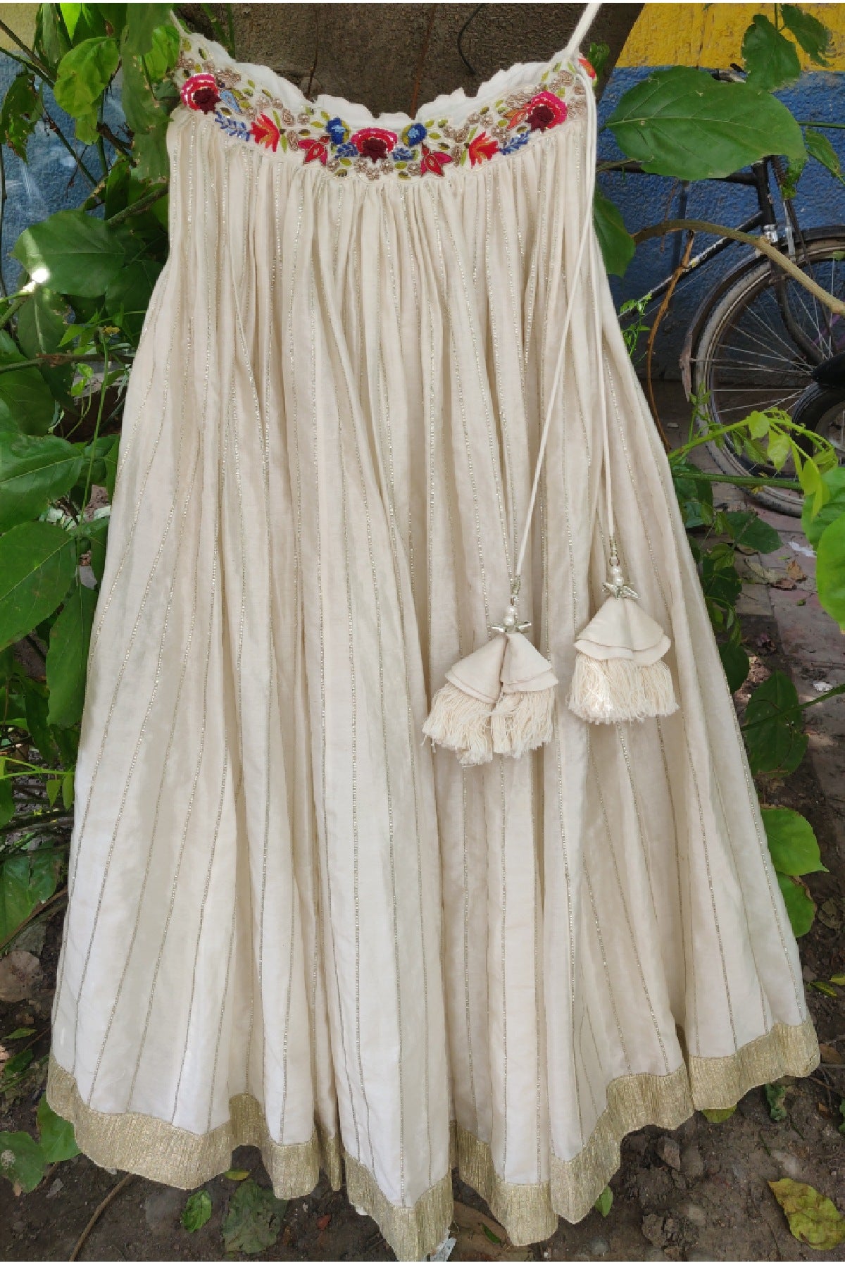 French Knot Lehenga Set