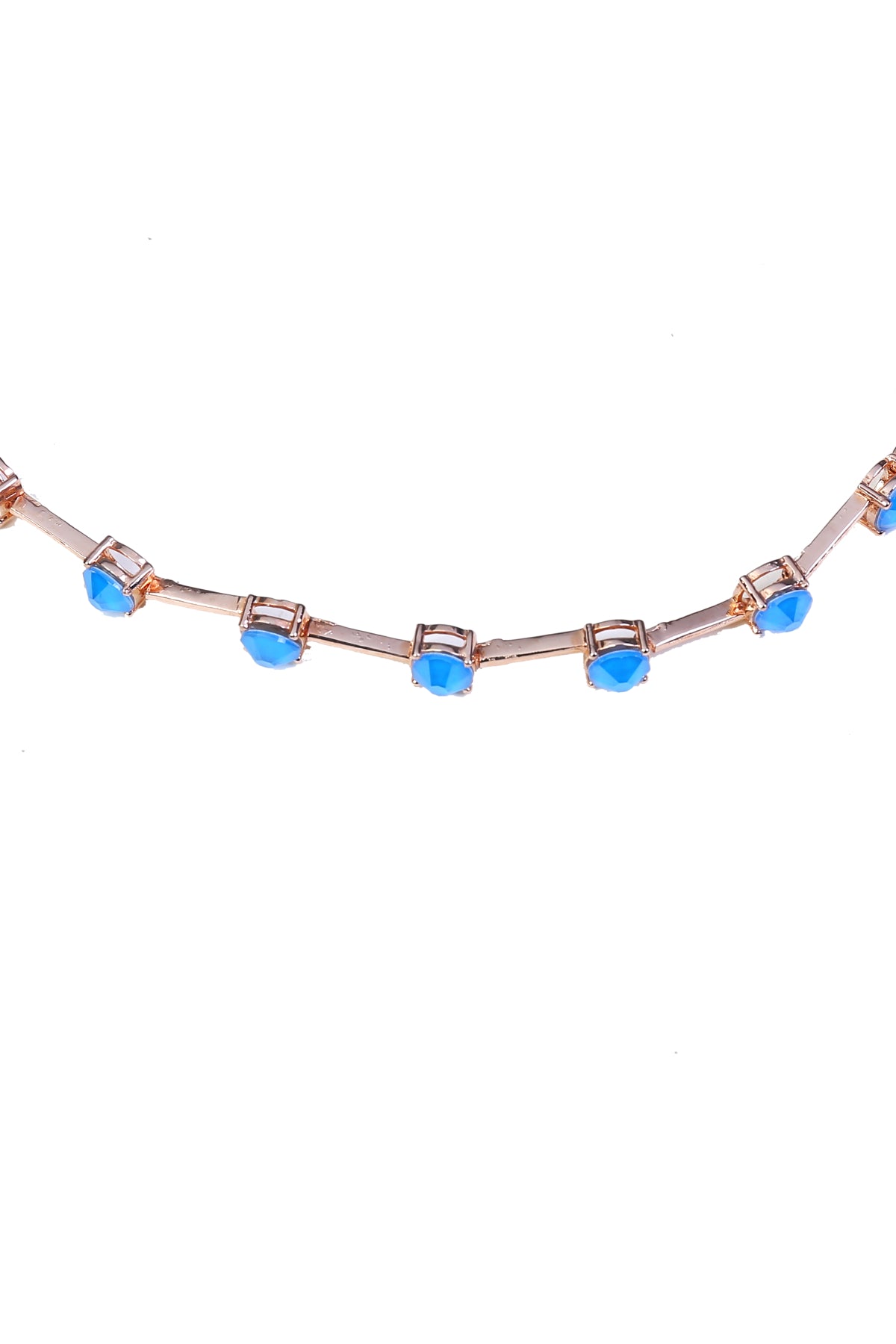 Blue Swarovski Studded Choker