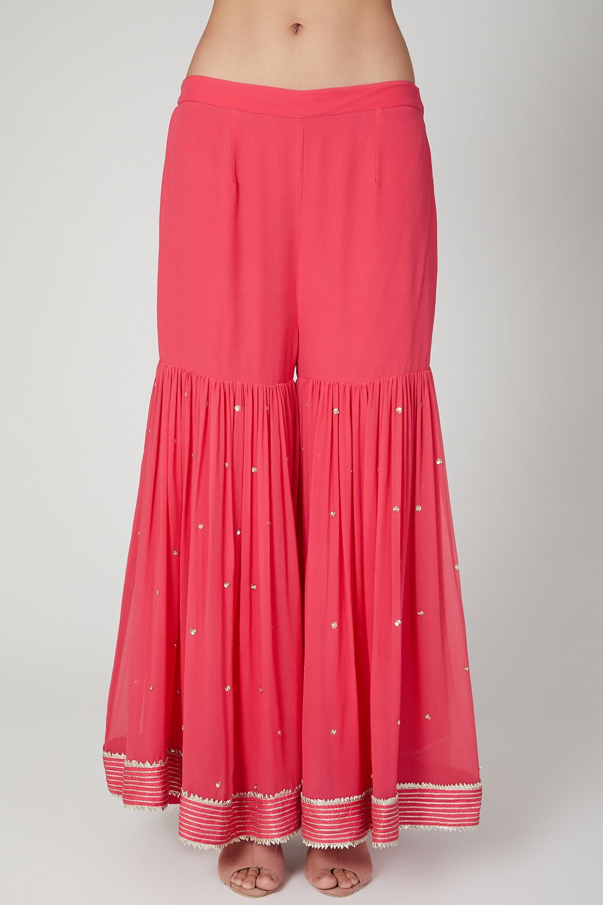 Fuchsia Pink Gota Sharara Set