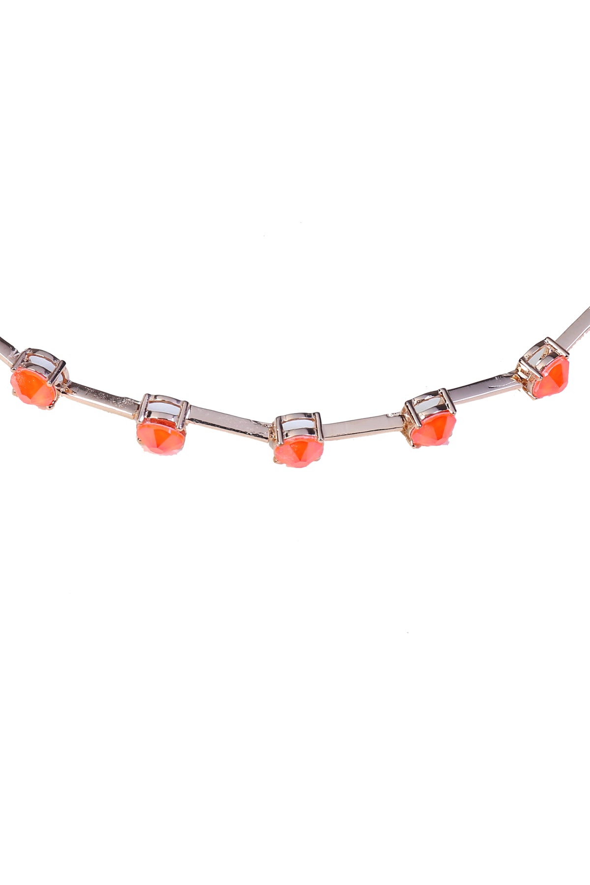 Orange Swarovski Rounded Choker