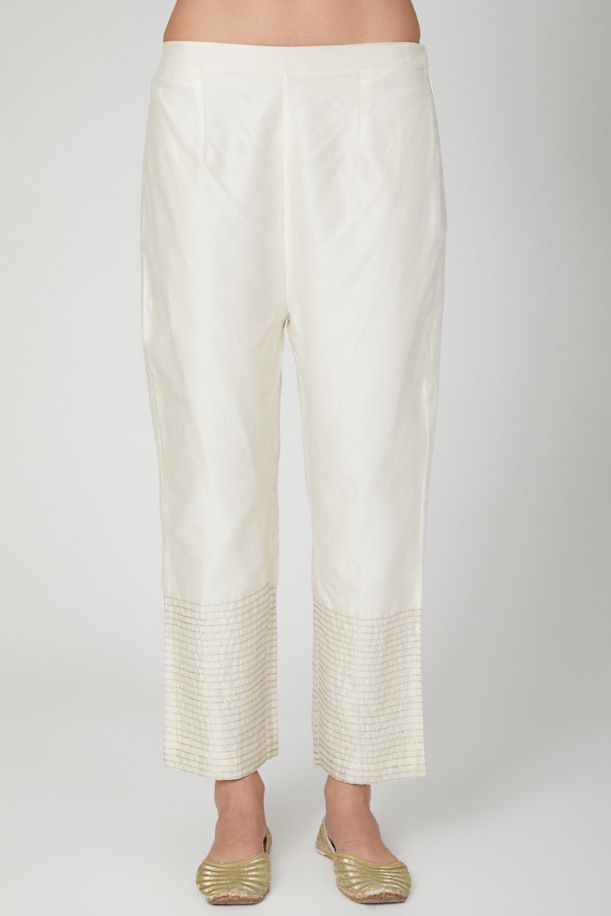 Thread Work Ivory Kurta Set