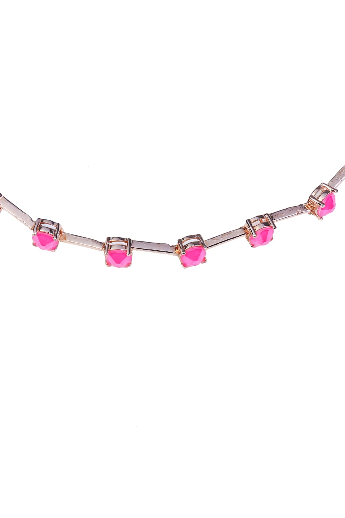 Pink Swarovski Rounded Choker