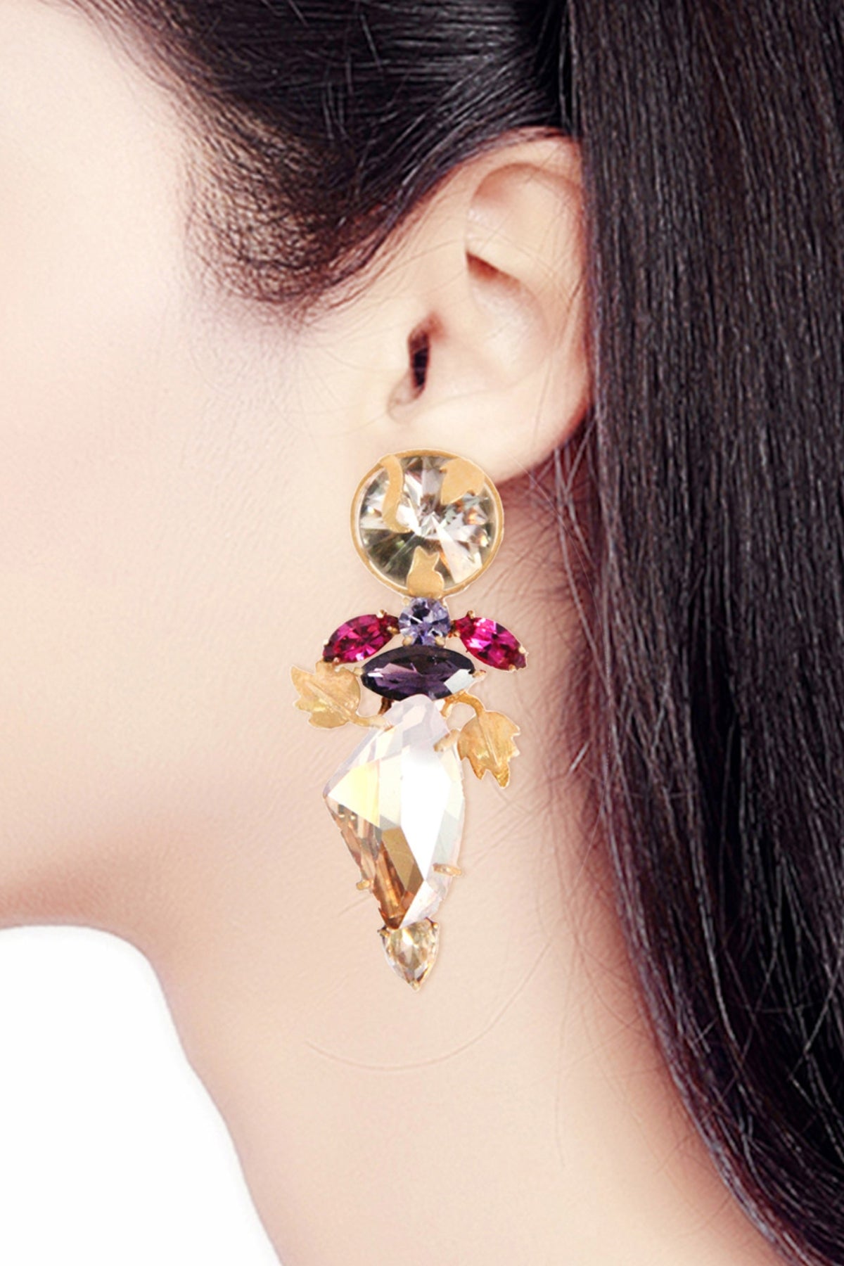 Gold Plated Stone Studs
