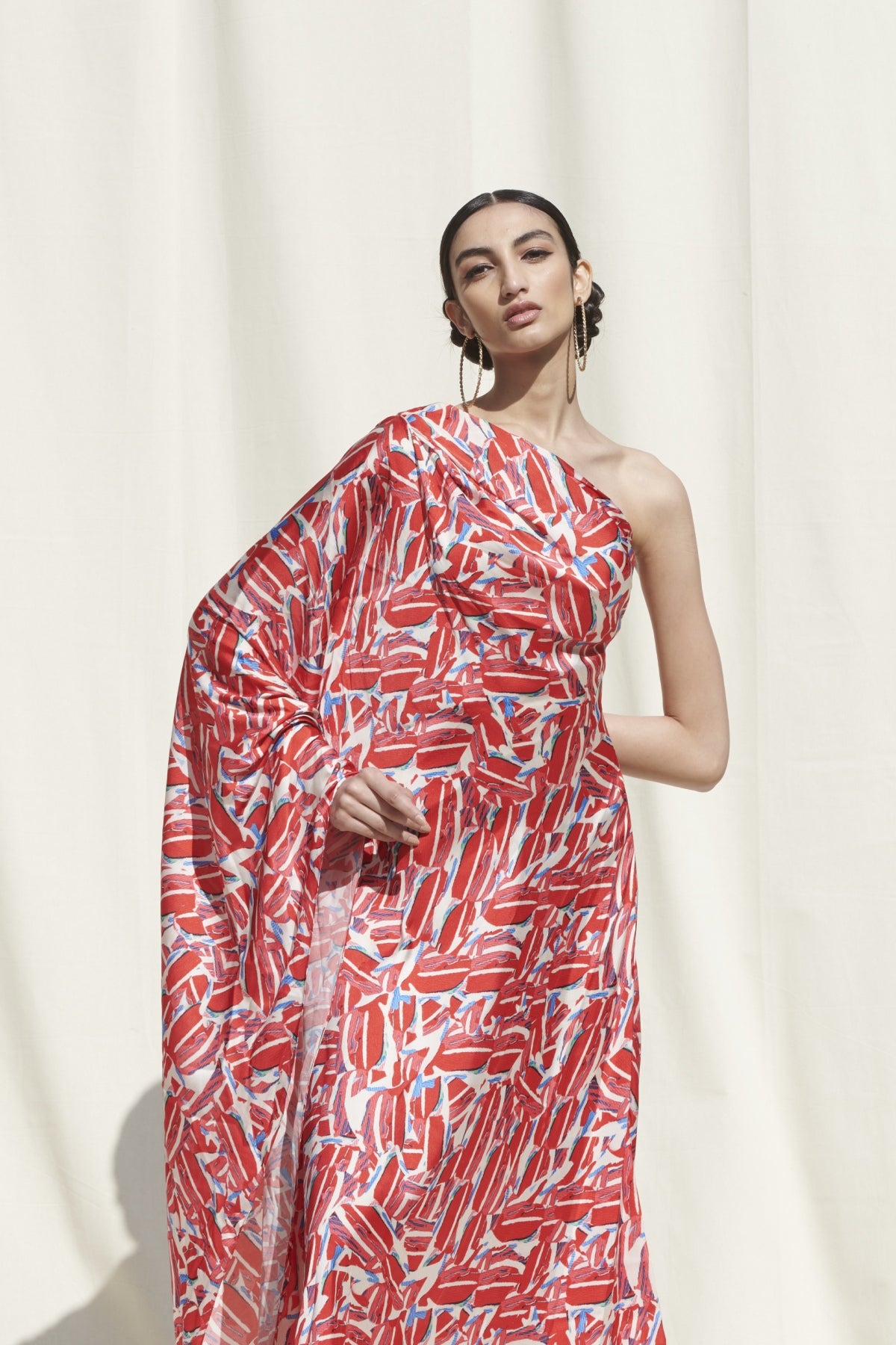 Draped Kaftan Dress