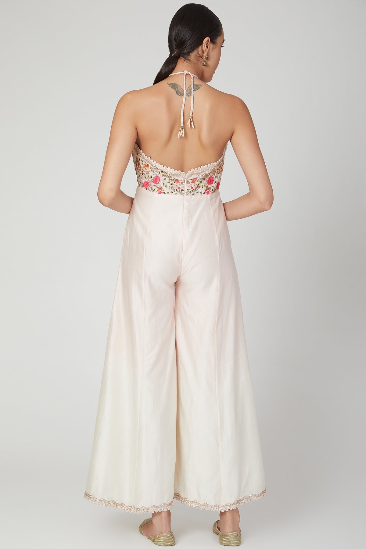 Pink Halter Neck Dori Jumpsuit