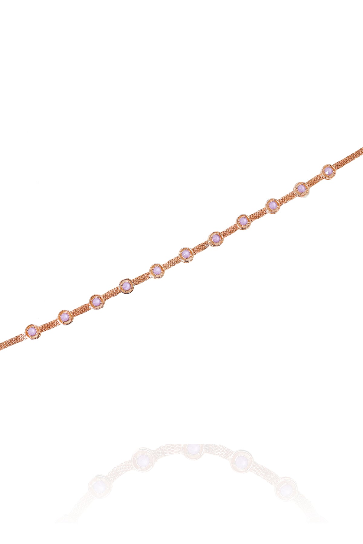 Purple Swarovski Chain Choker