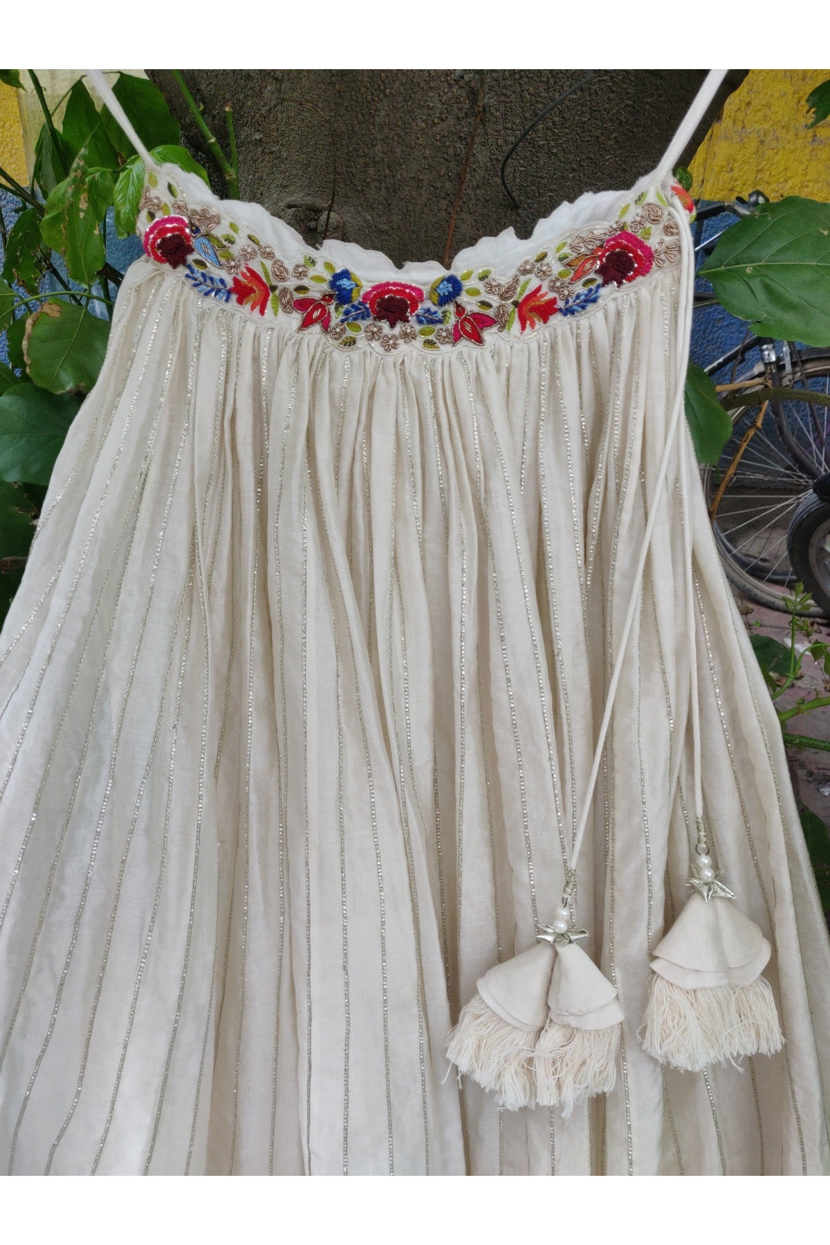 French Knot Lehenga Set