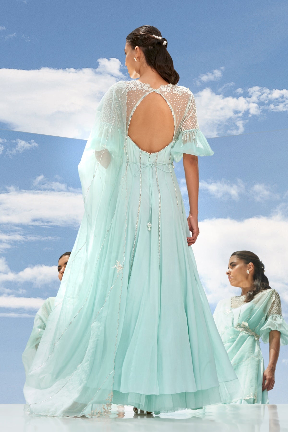 Embroidered Chiffon Kalidar Set