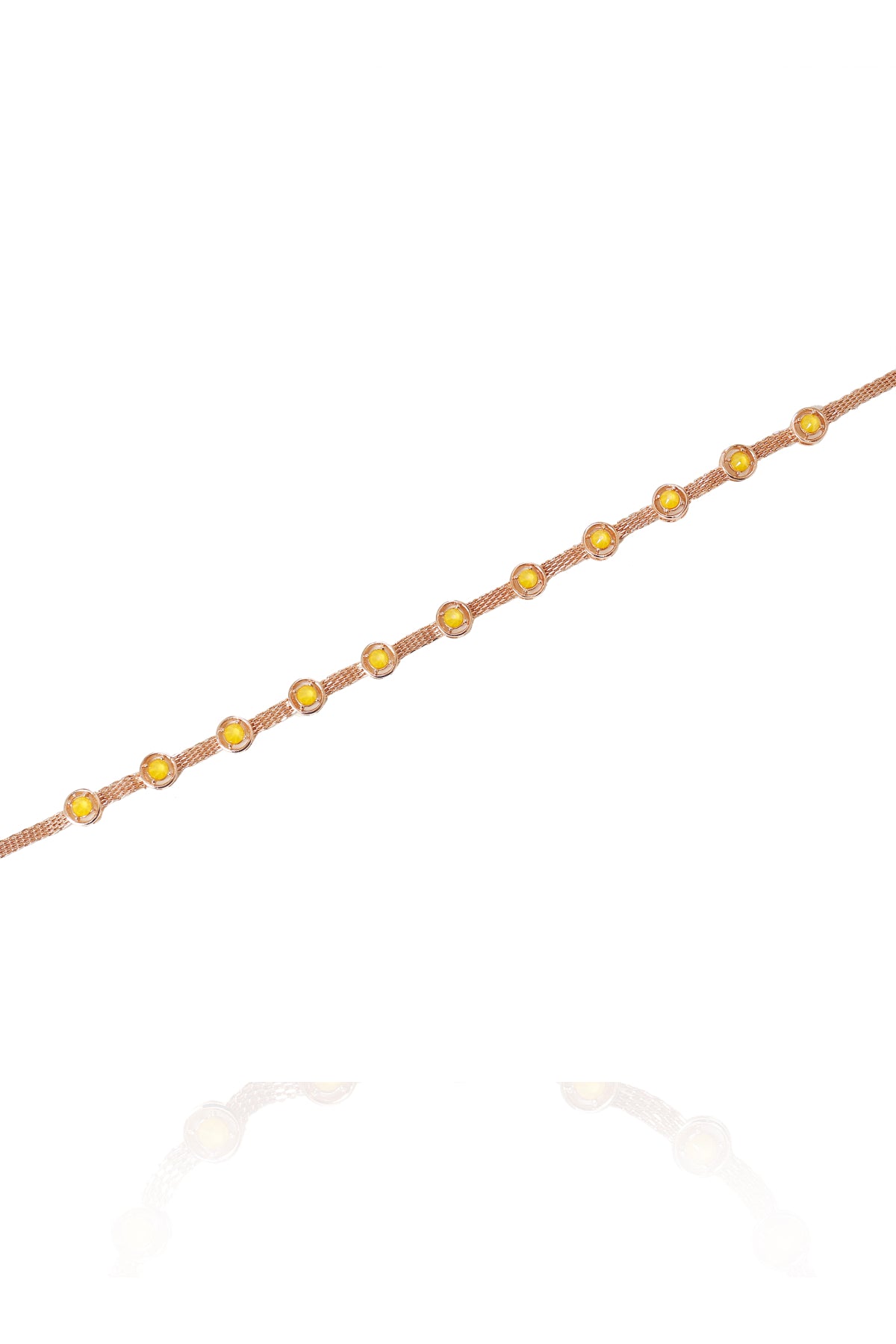 Yellow Swarovski Rounded Choker