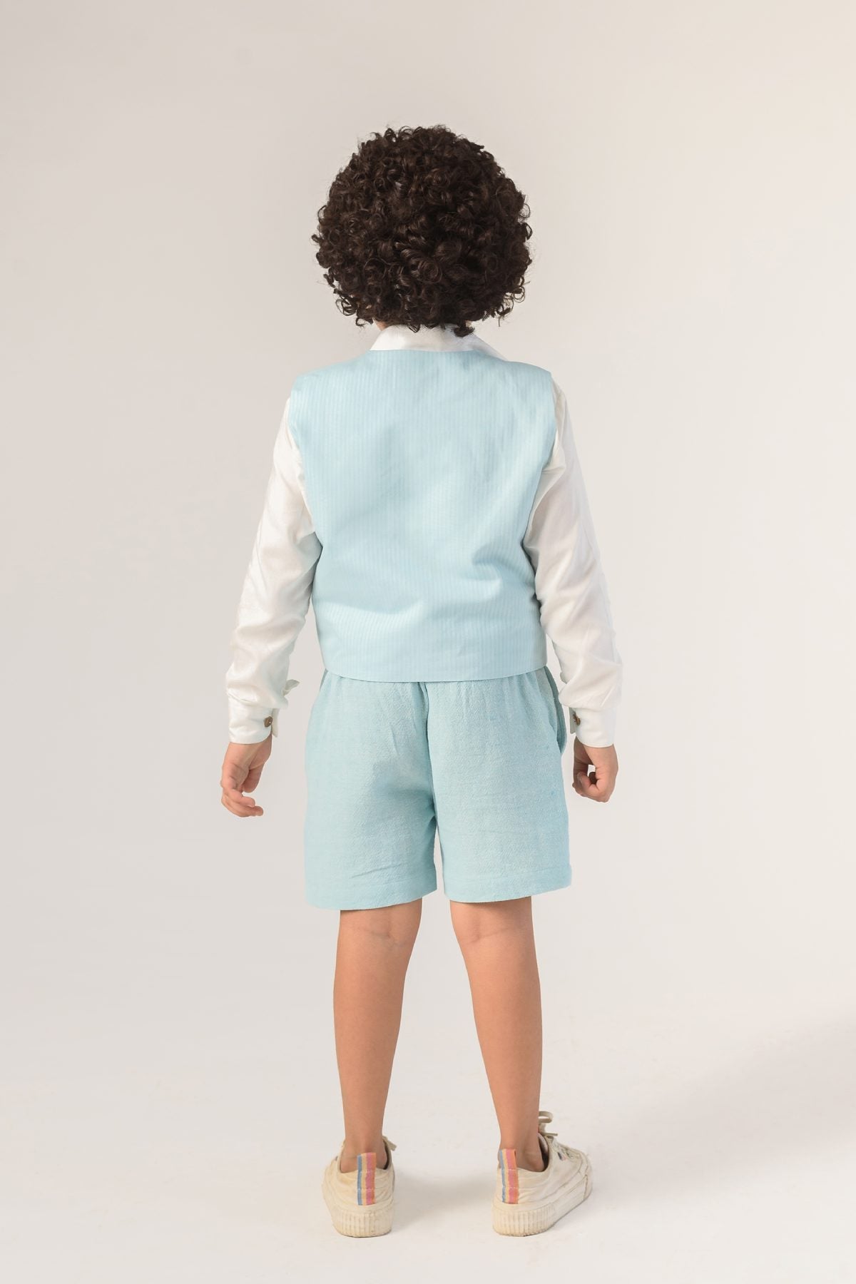 Blue Cotton Sturdy Casual Shorts