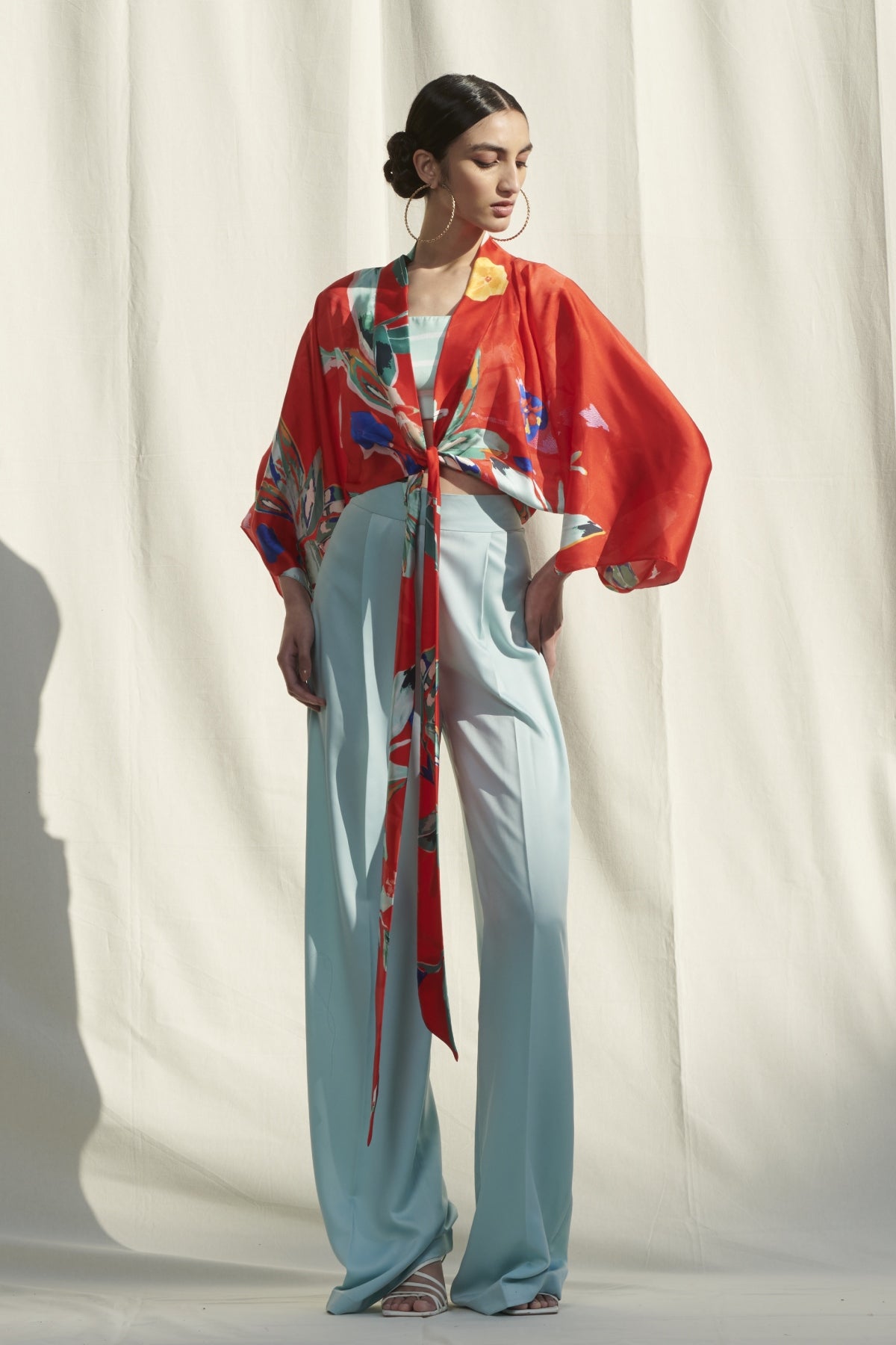 Buy Printed Kaftan Top by Mandira Wirk