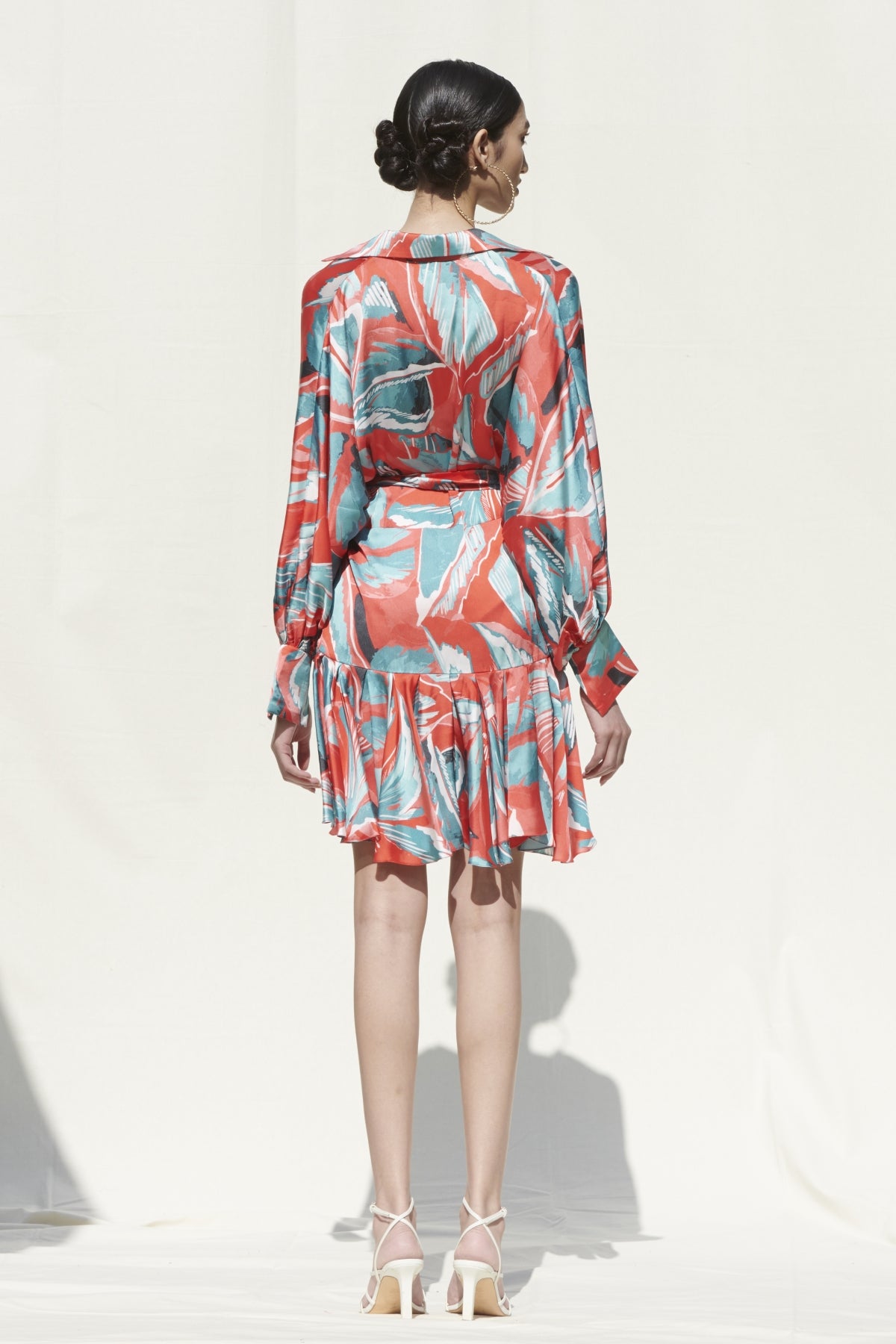 Printed Frill Dress