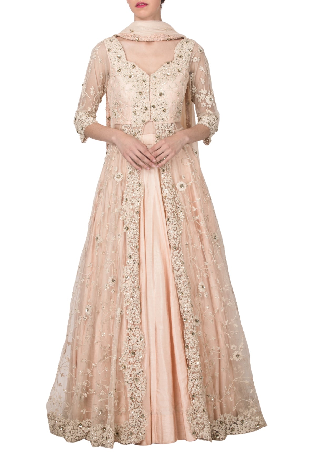 Jacket Embroidered Lehenga Set