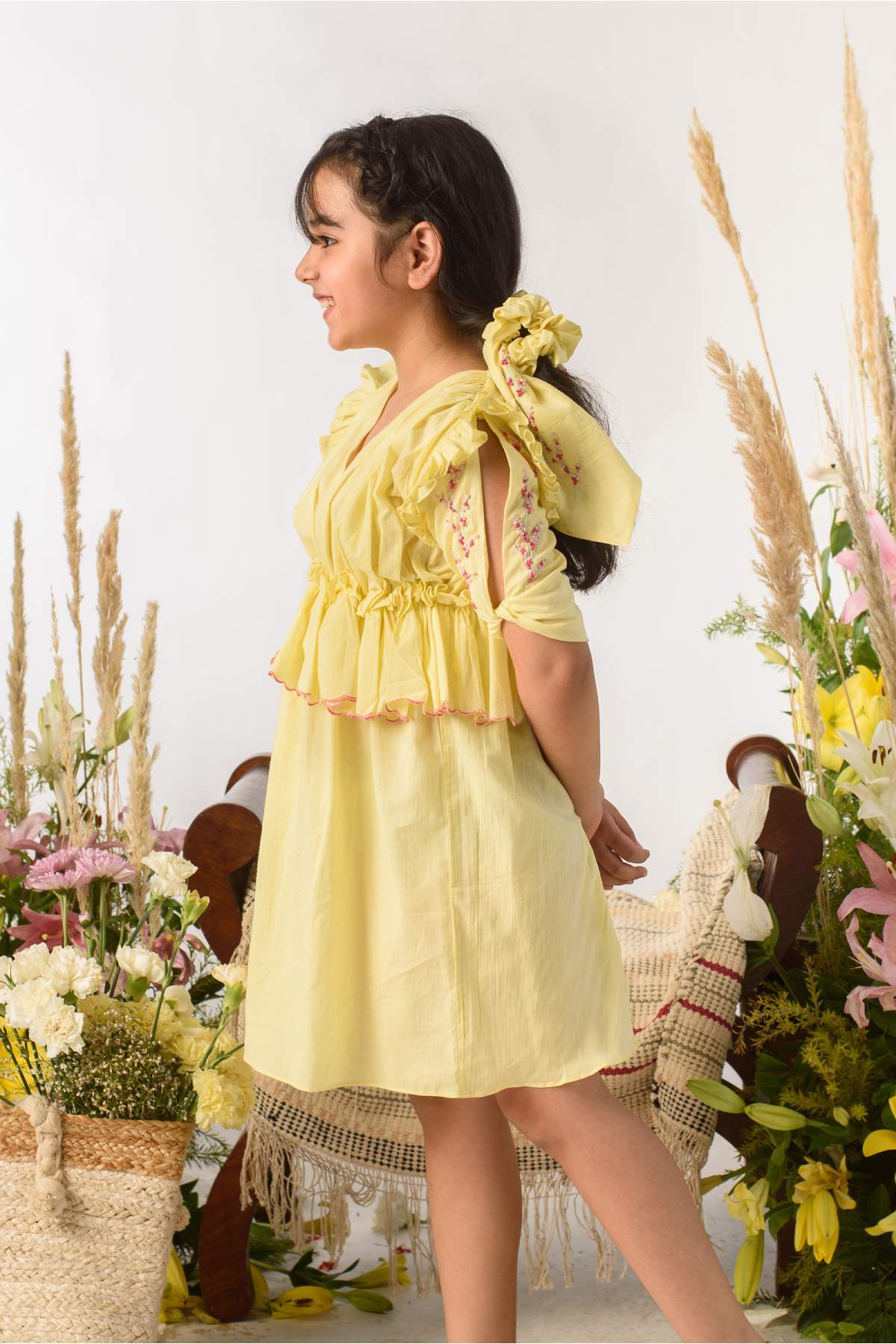 Gathered Tiered Dress