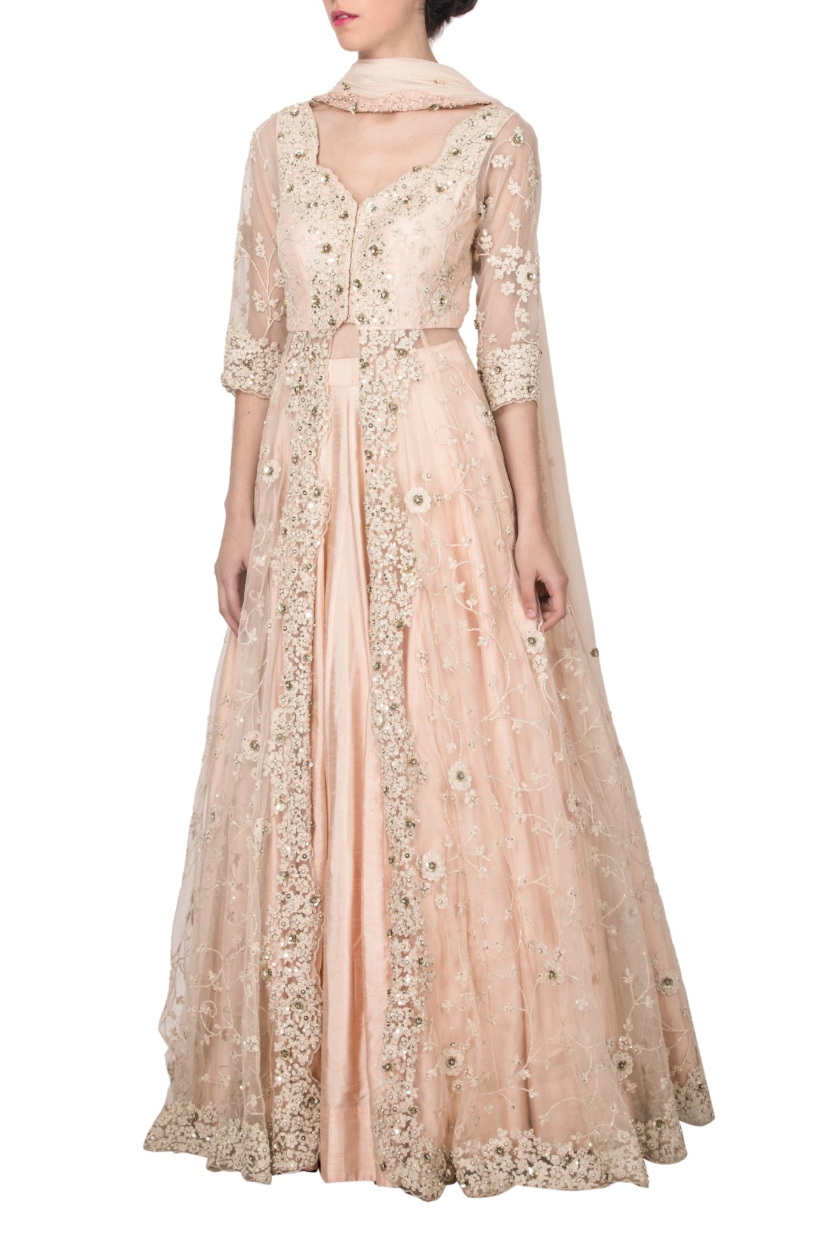 Jacket Embroidered Lehenga Set