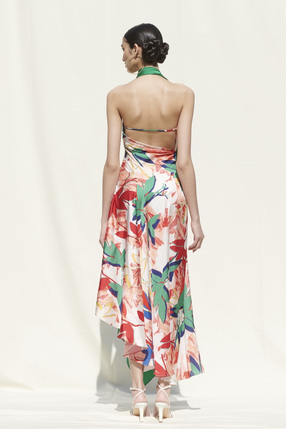Printed Drape Dress