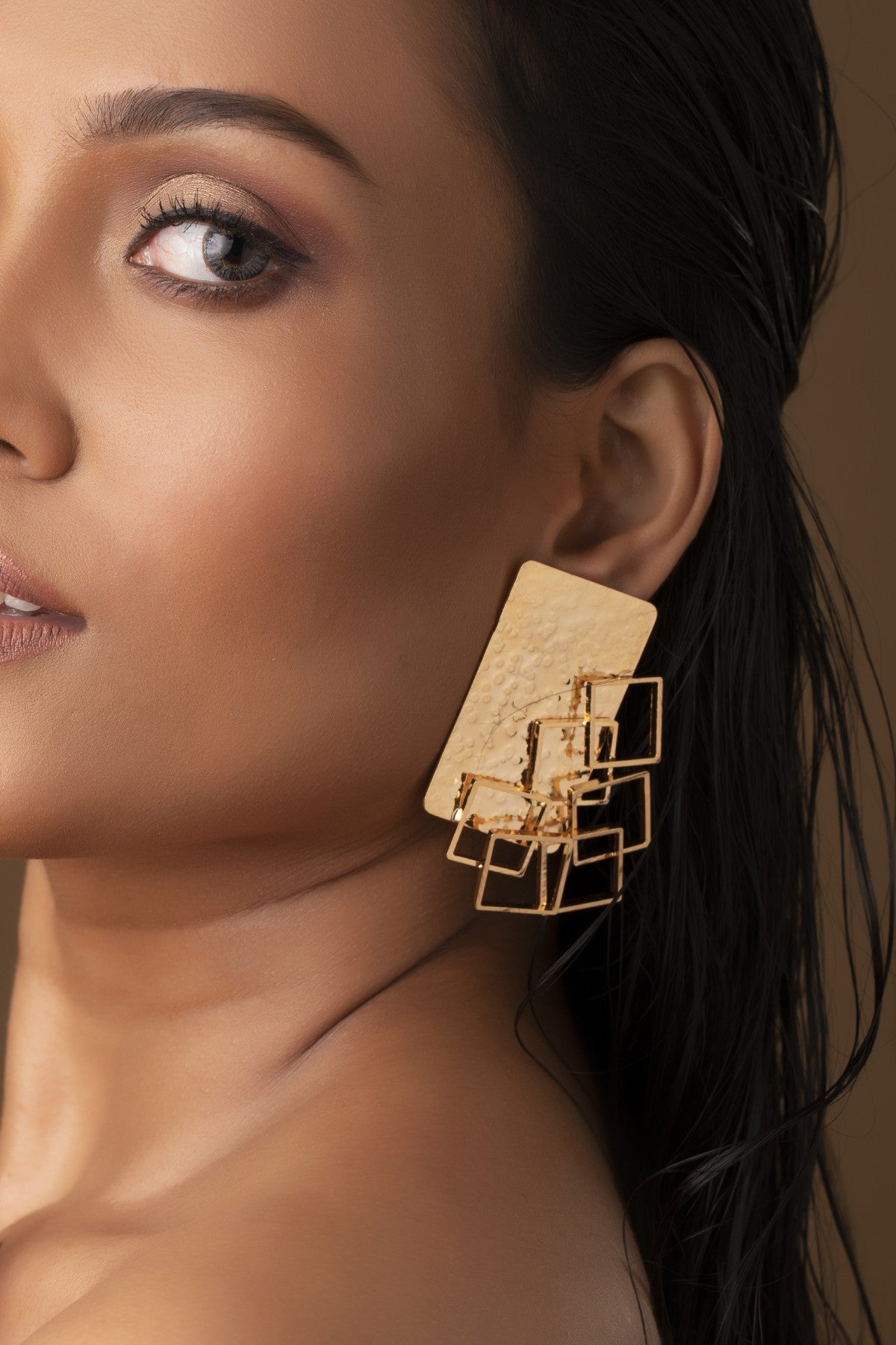 Buy Delicate oblong earrings by RUHHEITE Online at Scrollnshops