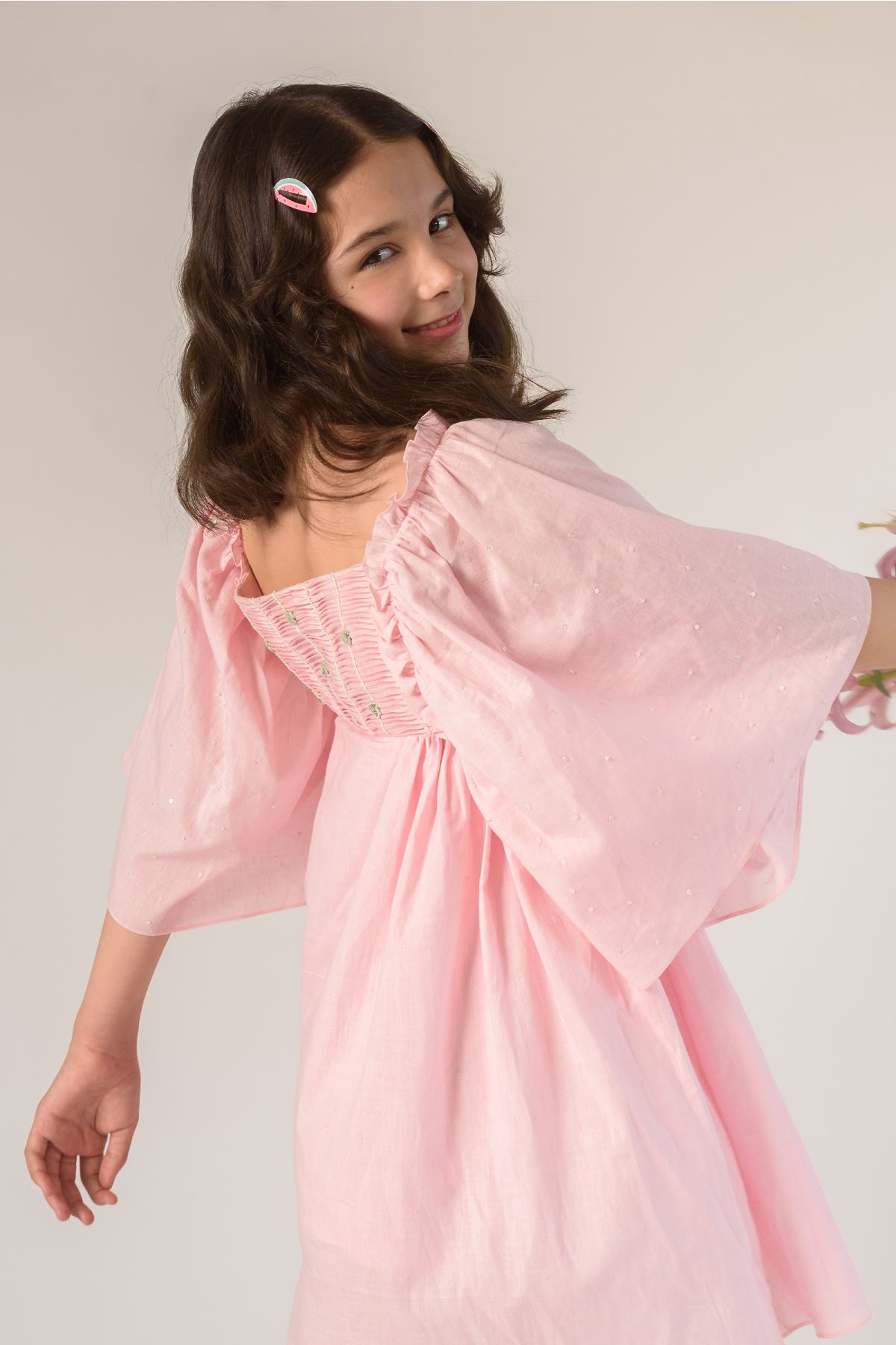 Embroidered Angel Dress