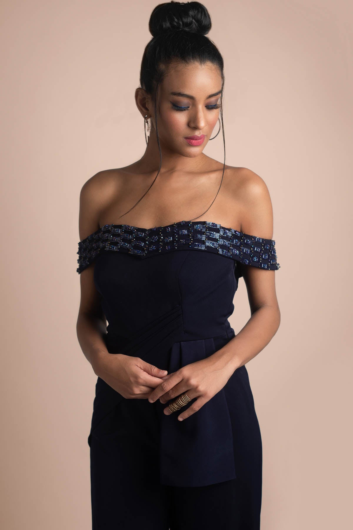 Off-Shoulder Jumpsuit