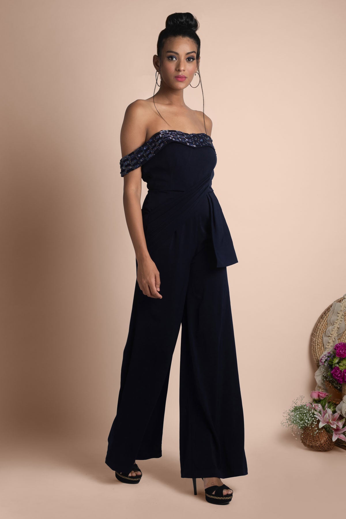 Off-Shoulder Jumpsuit