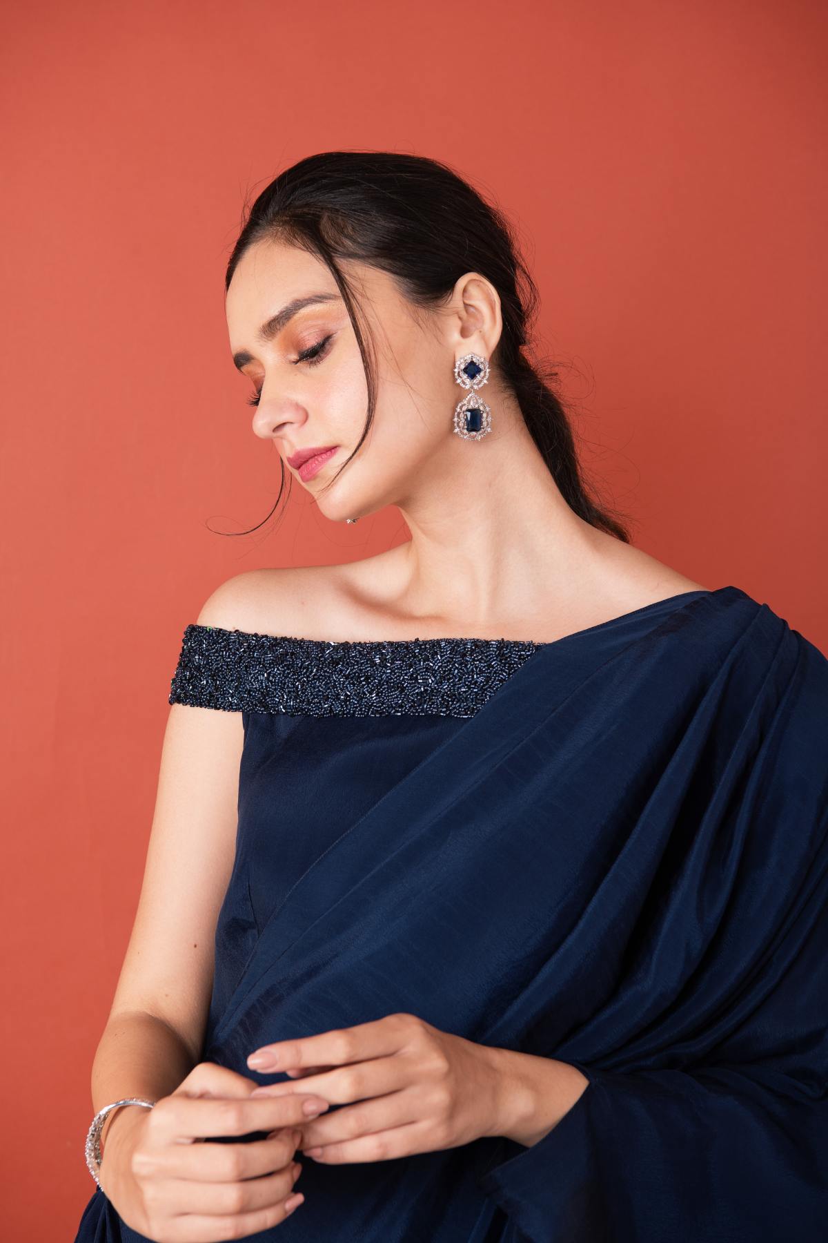 Off Shoulder Drape Dress