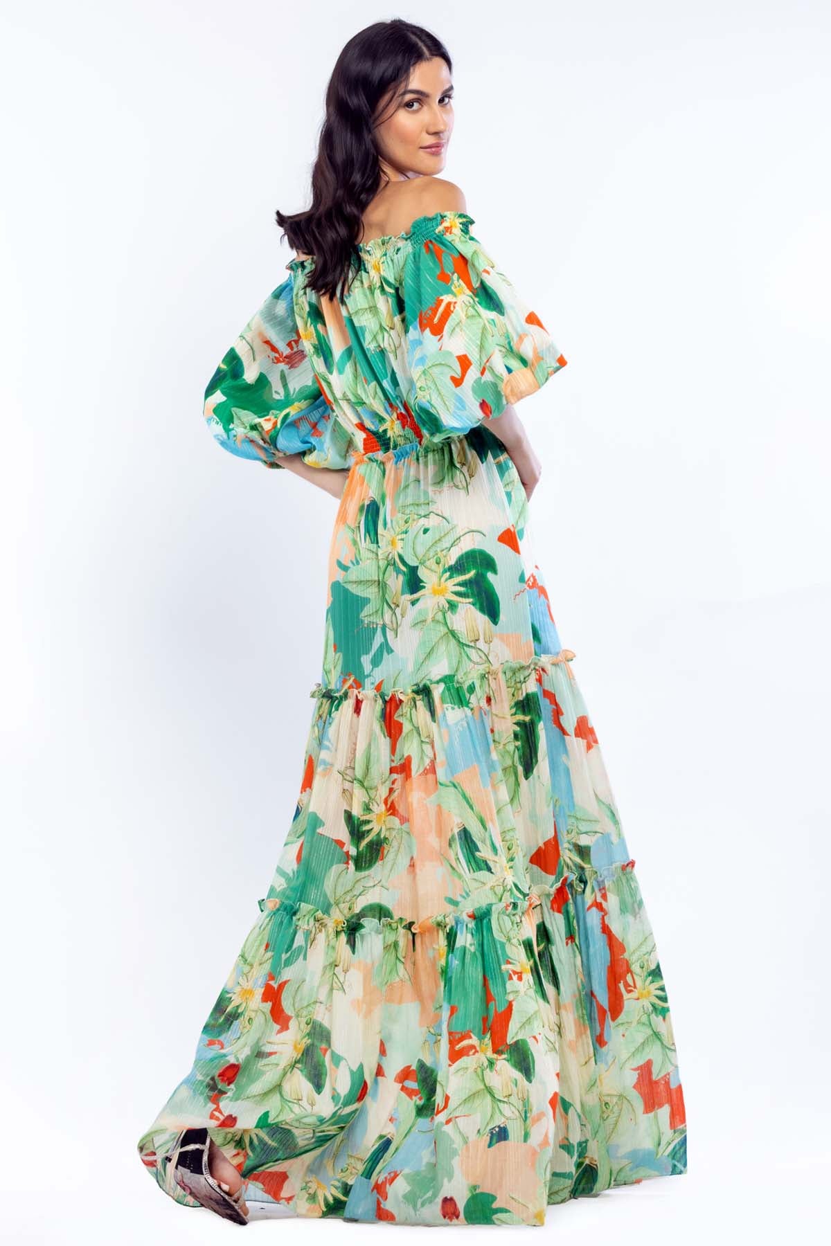 Off Shoulder Long Dress