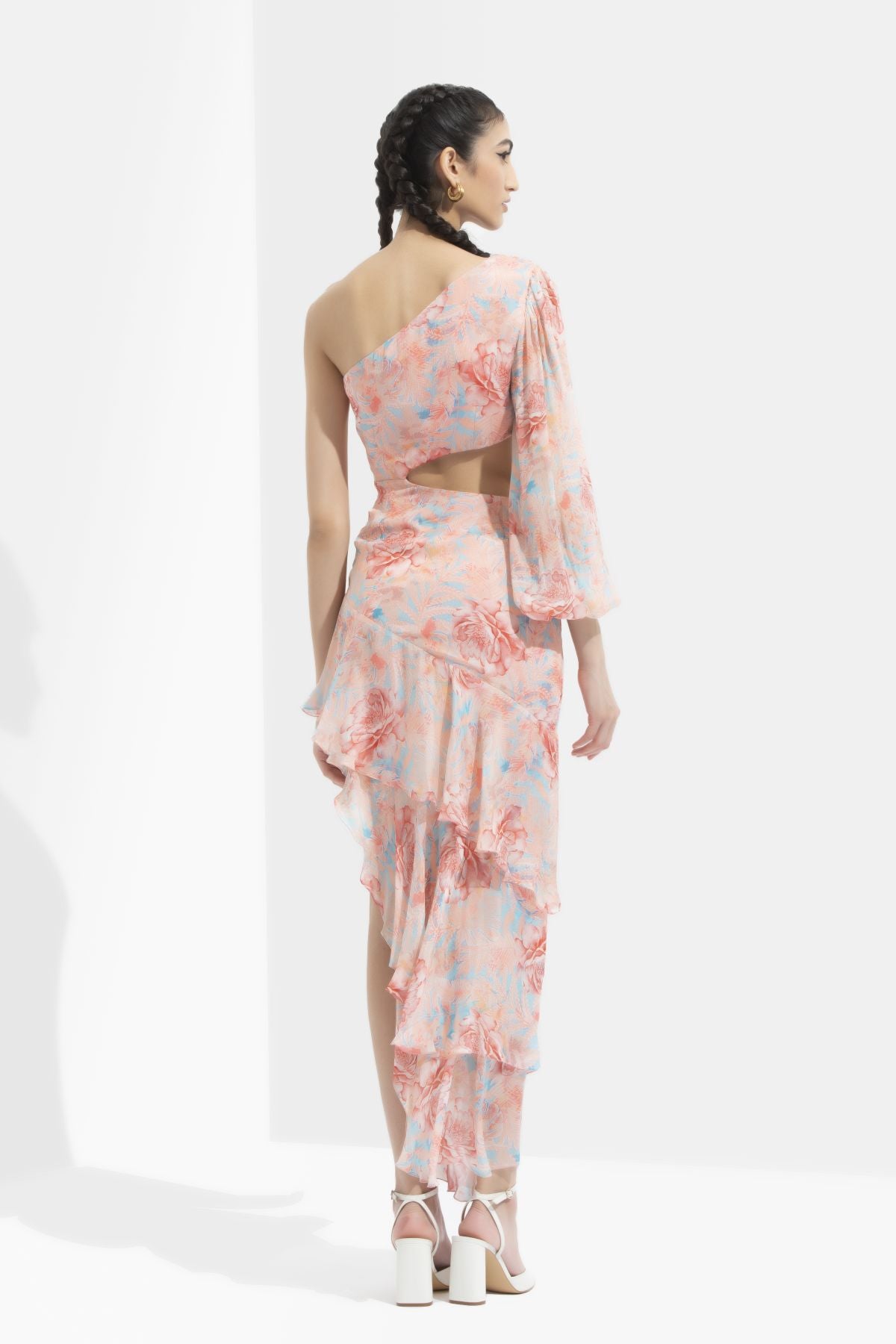 Multicolor Chiffon Printed Dress