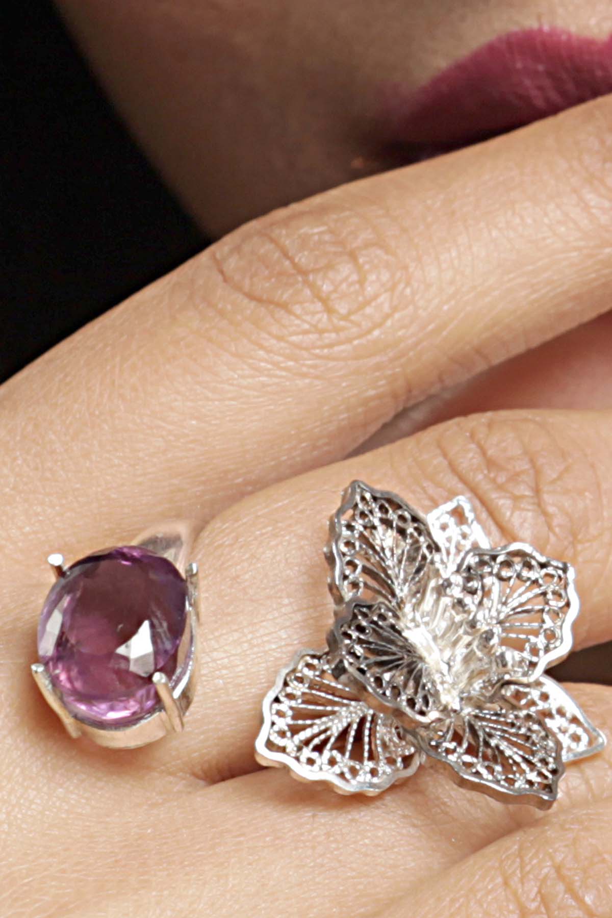 Orchid Amethyst Ring