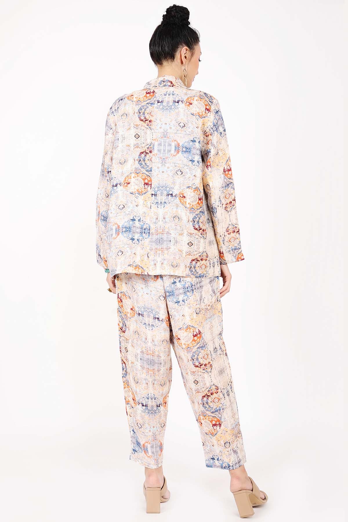 Oriental Printed Blazer