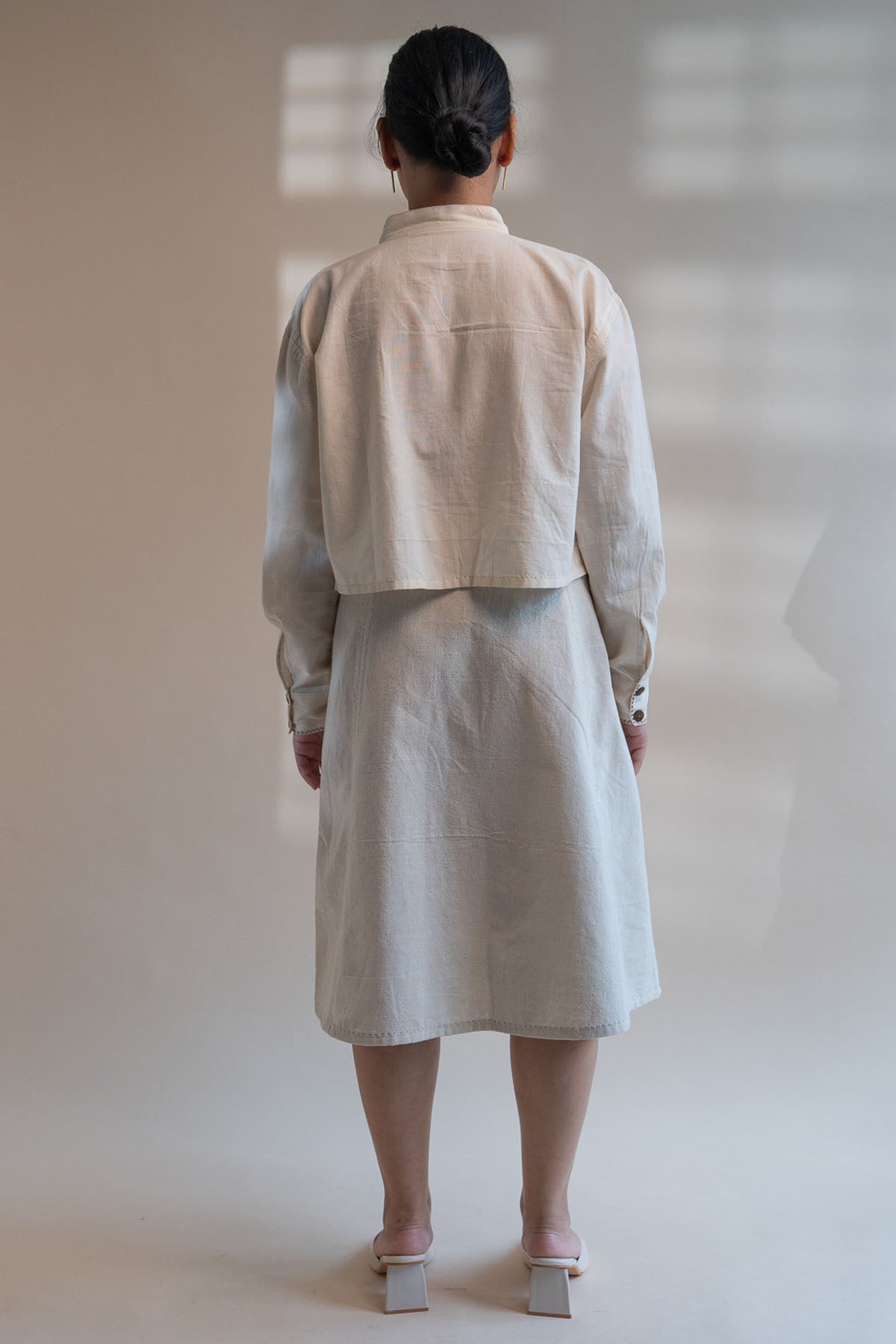 Panelled Cotton Skirt