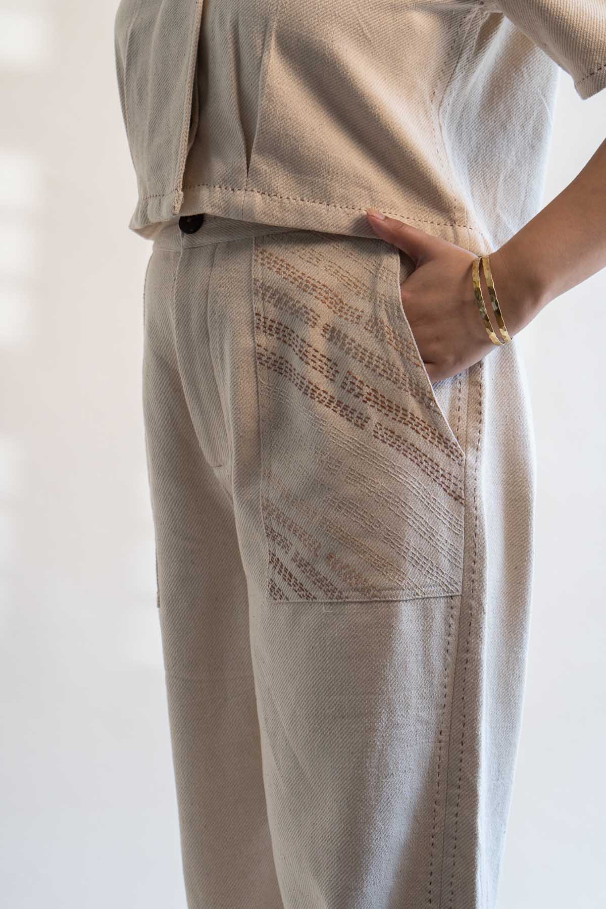 Patch Pocket Cotton Pants