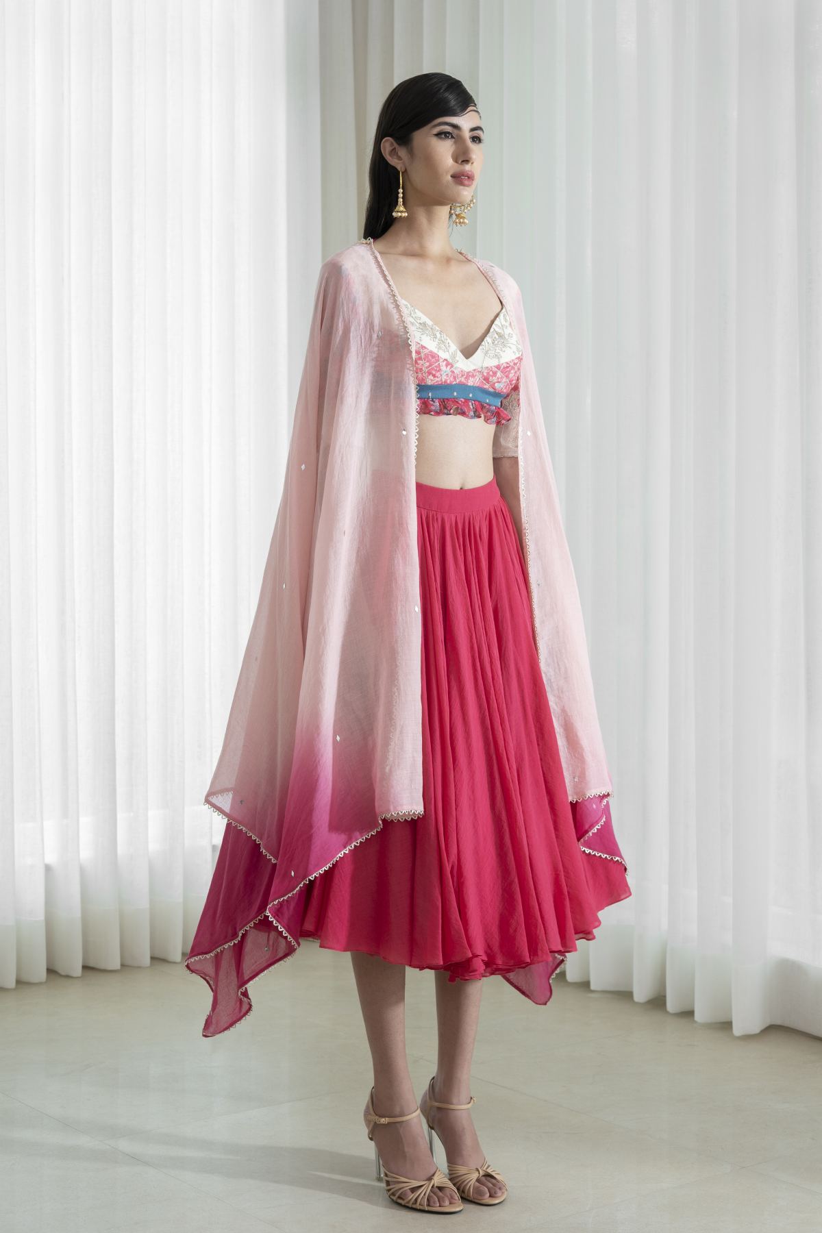 Pink Patchwork Lehenga Set