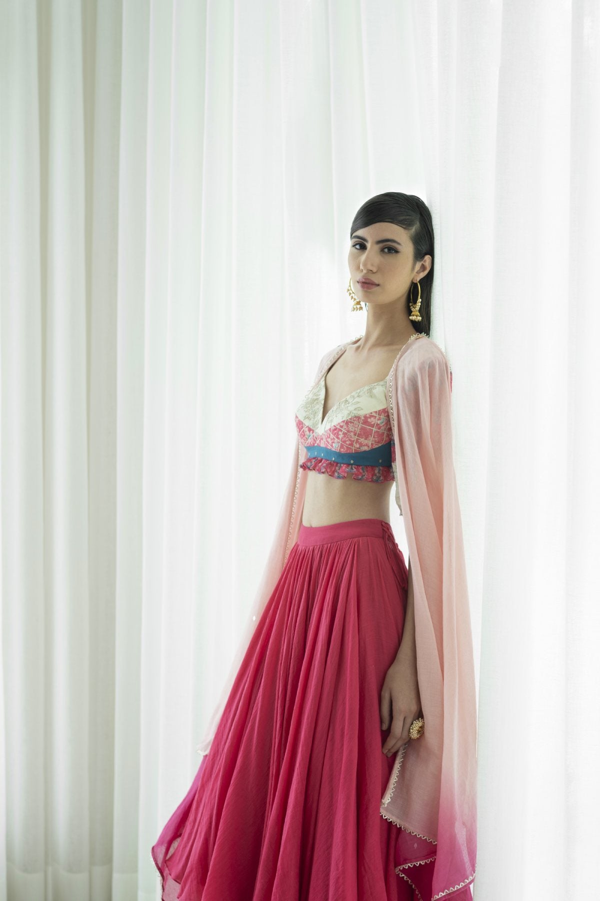 Pink Patchwork Lehenga Set