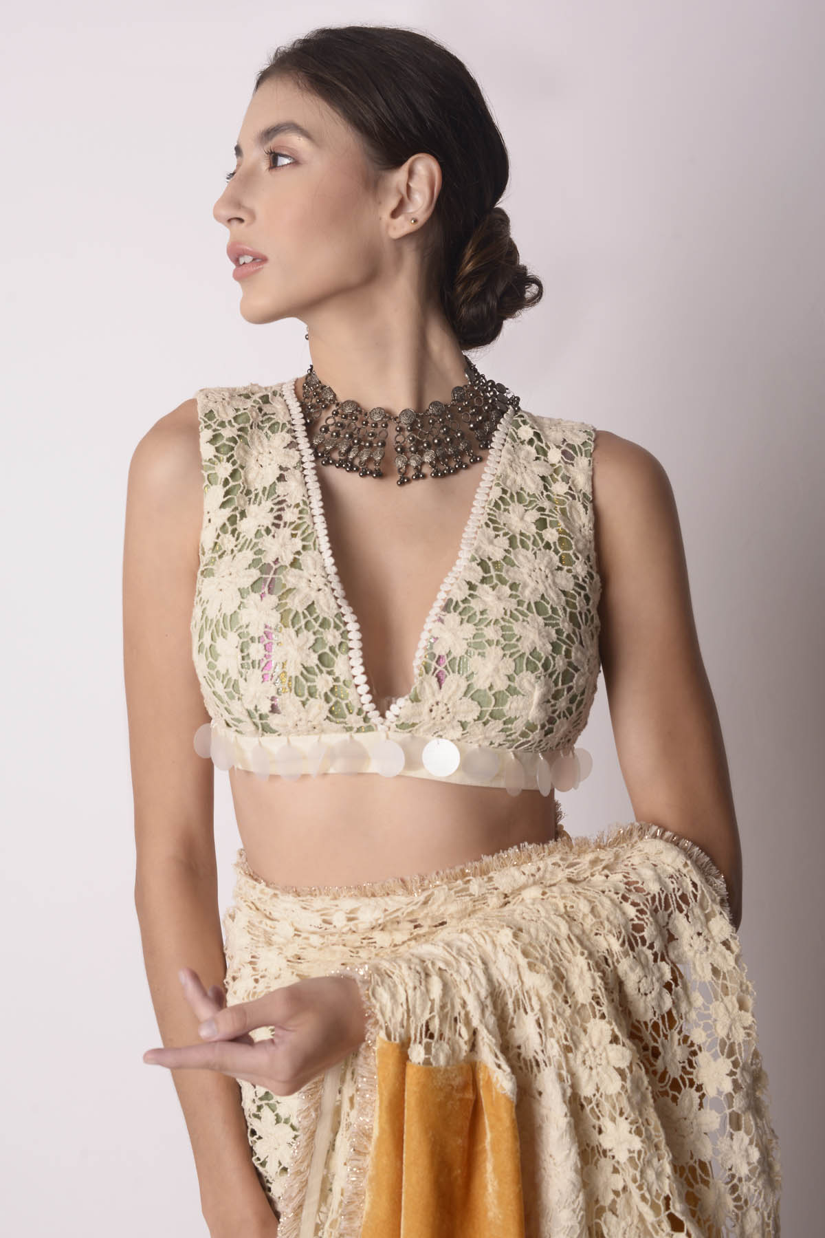 Patchwork Saree & Blouse